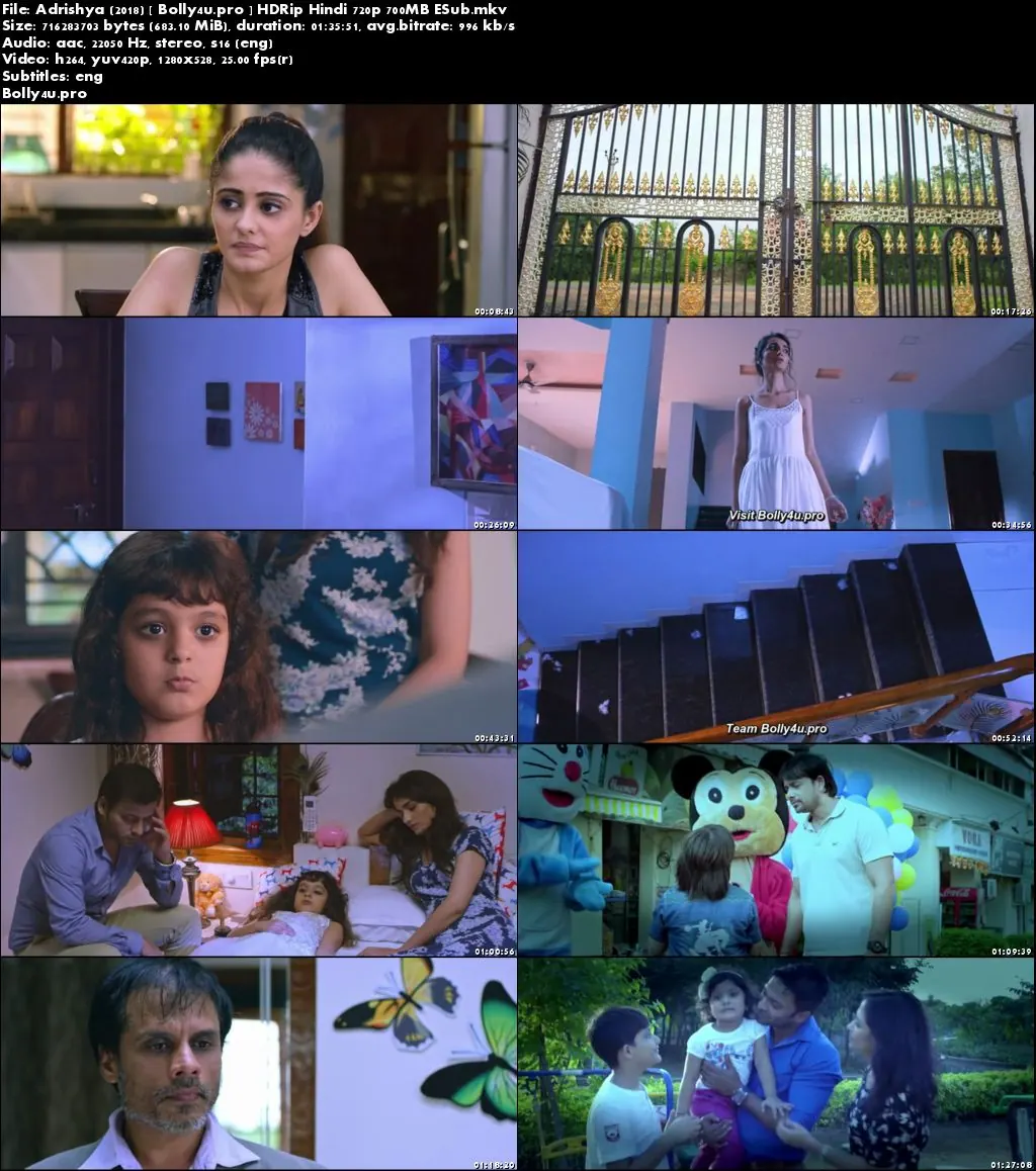 Adrishya 2018 HDRip 700Mb Hindi 720p ESub Download