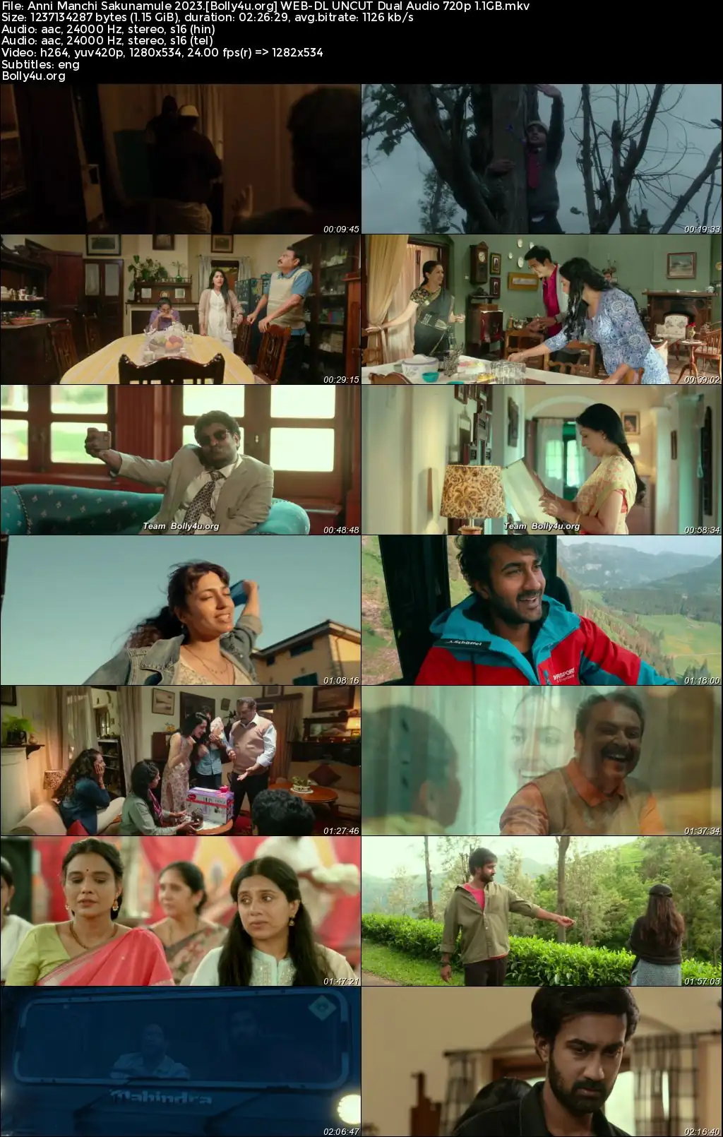 Anni Manchi Sakunamule 2023 WEB-DL UNCUT Hindi Dual Audio ORG Full Movie Download 1080p  720p  480p