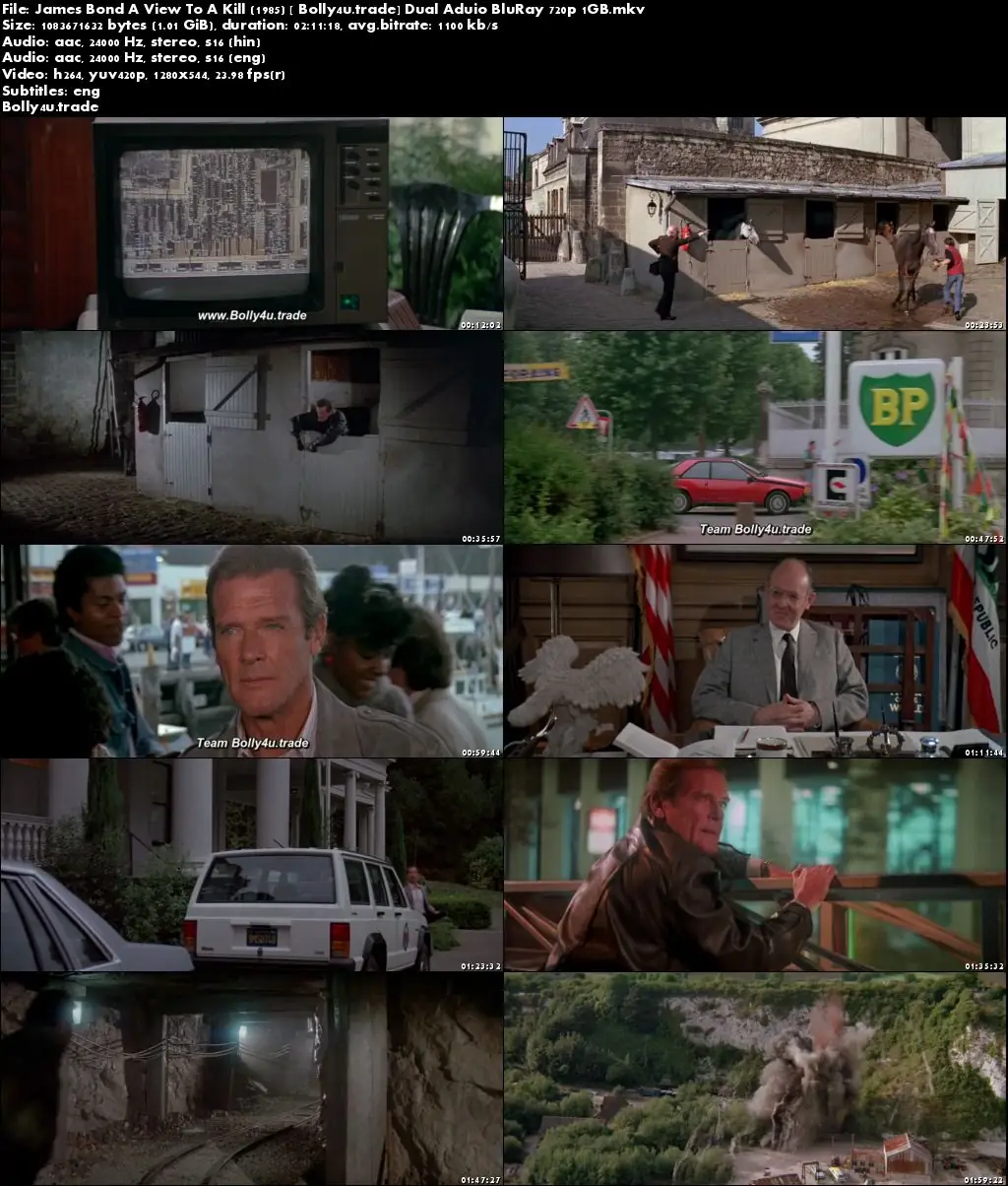 James Bond A View To A Kill 1985 BluRay 1GB Hindi Dual Audio 720p Download James Bond A View To A Kill 1985 BluRay 1GB Hindi Dual Audio 720p Download