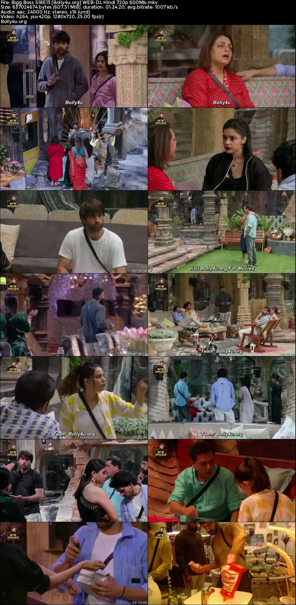 Bigg Boss 2024 WEB-DL Hindi S18E13 Download 720p  480p