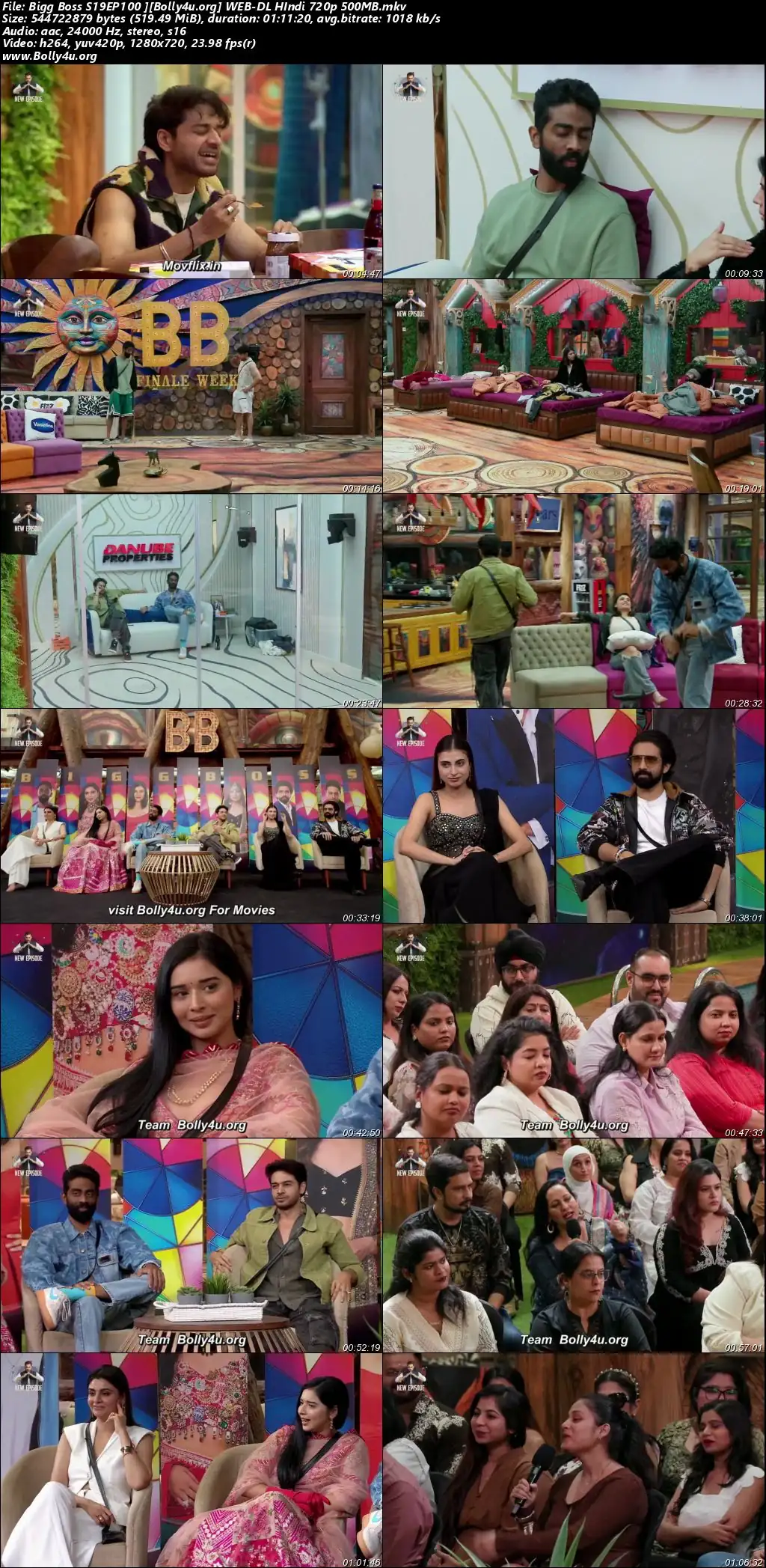 Bigg Boss 2025 WEB-DL Hindi S19EP100 Download 720p  480p