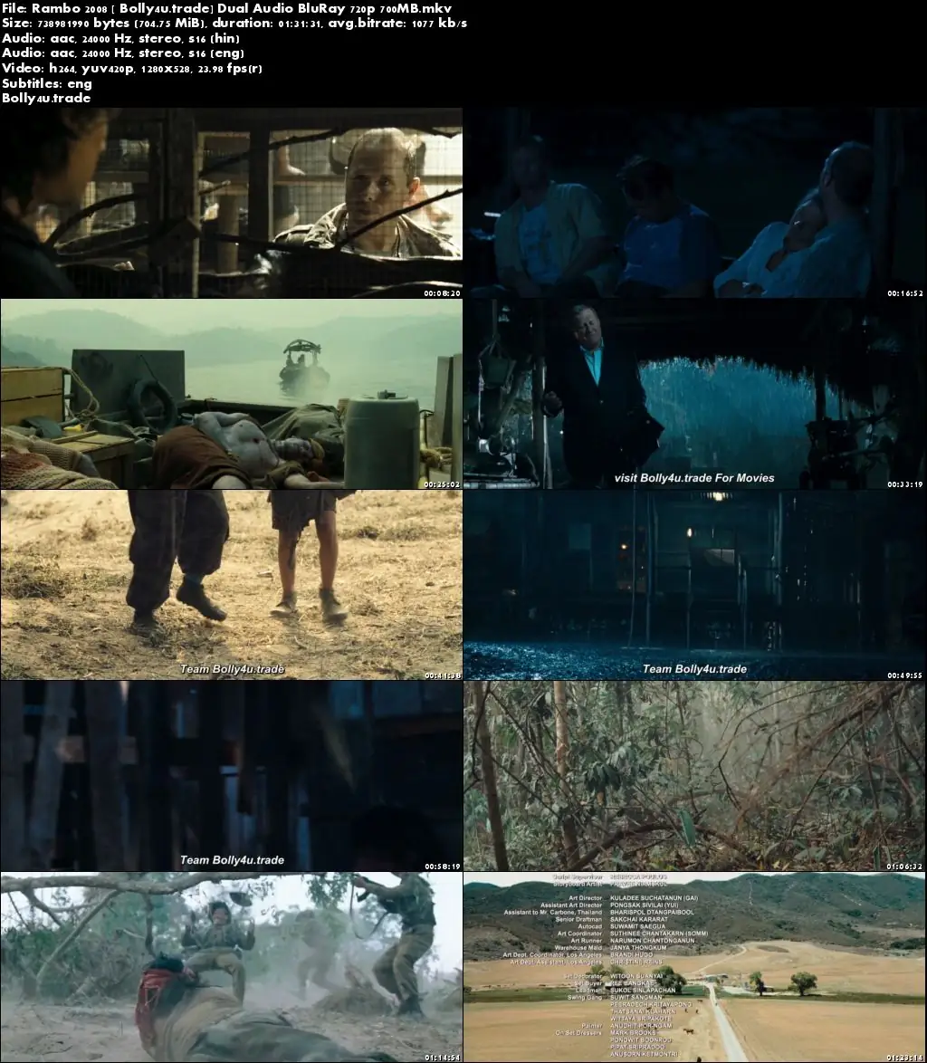 Rambo 2008 BluRay 300MB Hindi Dual Audio 480p Download