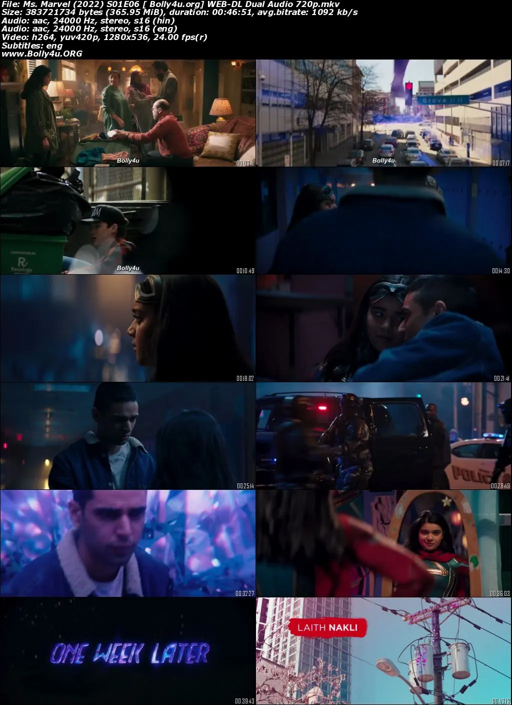 Ms Marvel 2022 WEB-DL Hindi Dual Audio S01 Complete Download