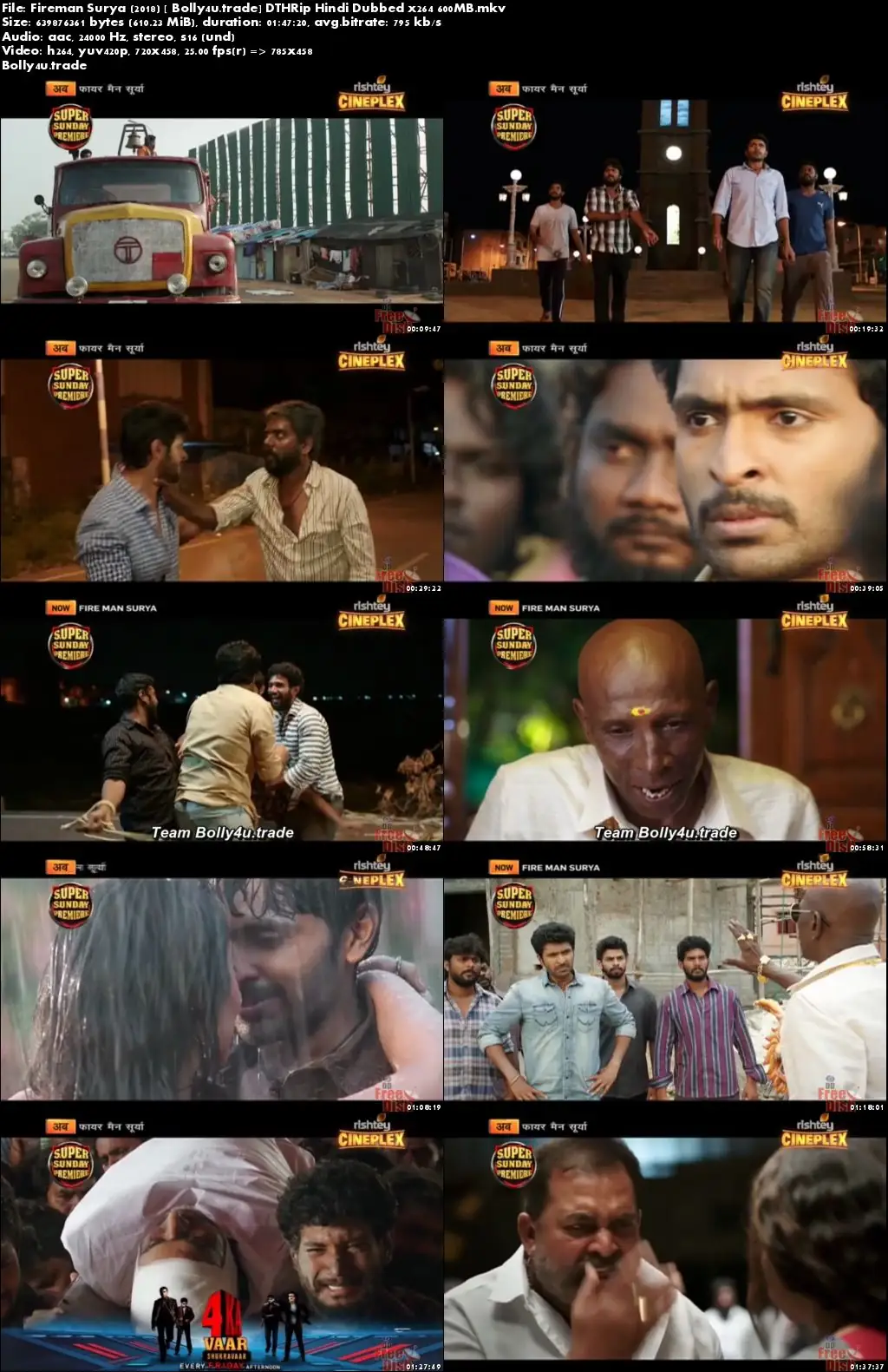 Fireman Surya 2018 DTHRip 600MB Full Hindi Dubbed Movie Download x264 Fireman Surya 2018 DTHRip 600MB Full Hindi Dubbed Movie Download x264