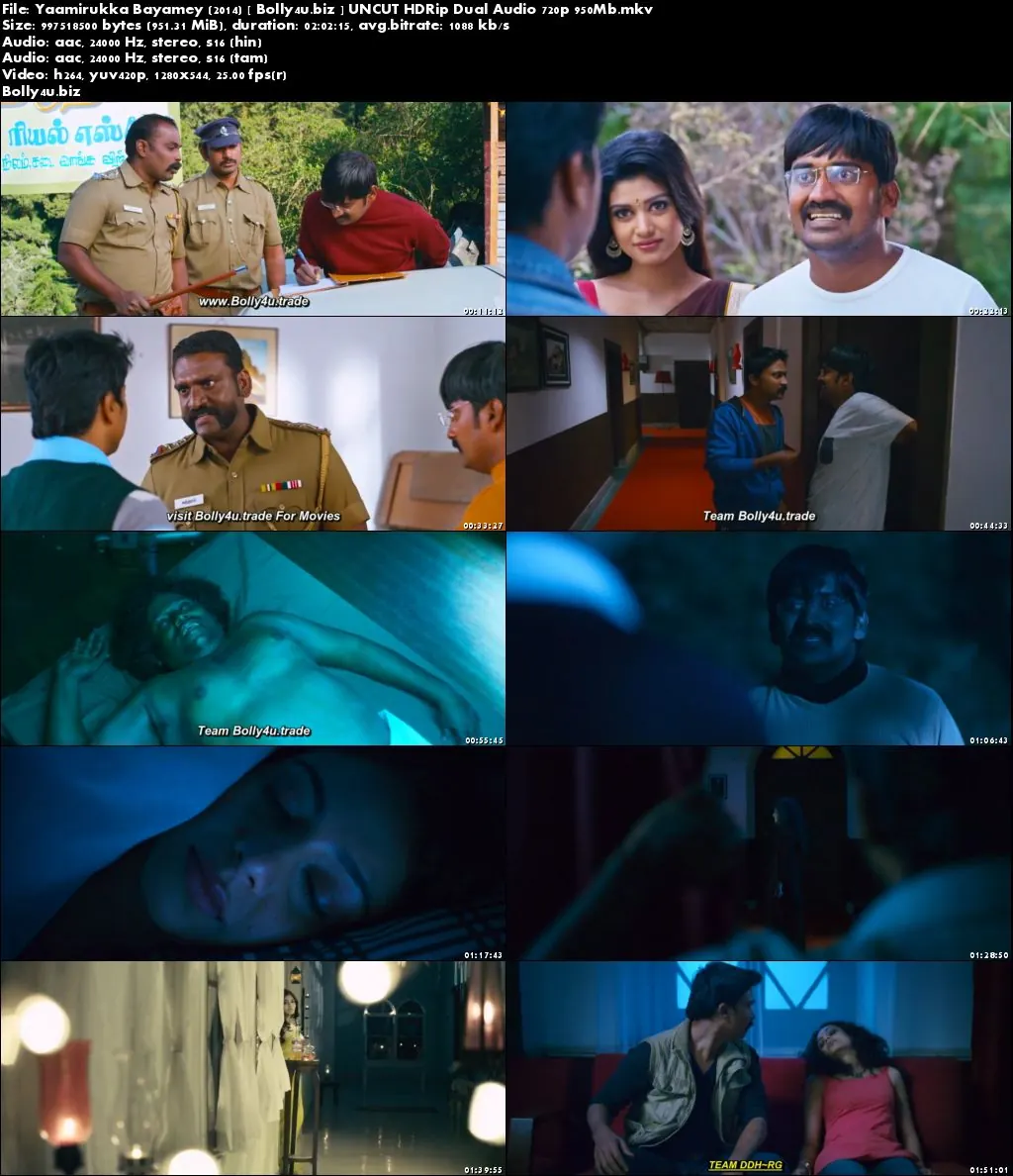 Yaamirukka Bayamey 2014 HDRip 350MB UNCUT Hindi Dual Audio 480p Download