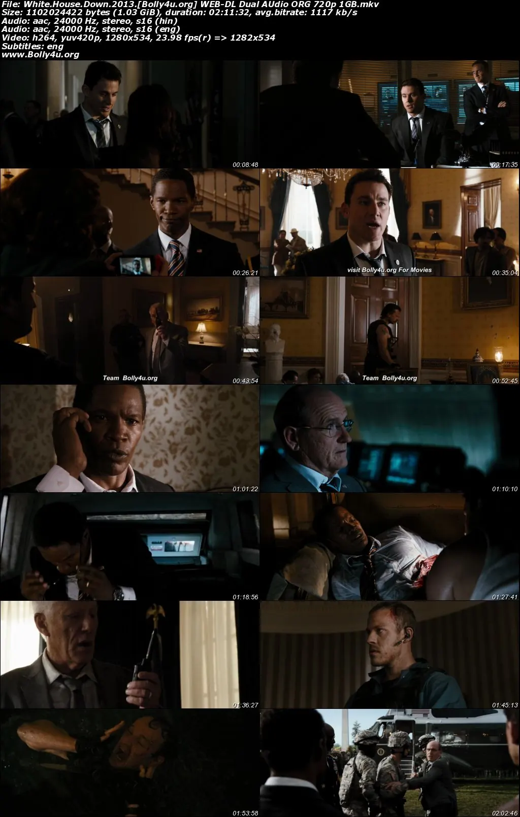 White House Down 2013 BluRay Hindi Dual Audio ORG Full Movie Download 1080p 720p 480p White House Down 2013 BluRay Hindi Dual Audio ORG Full Movie Download 1080p 720p 480p