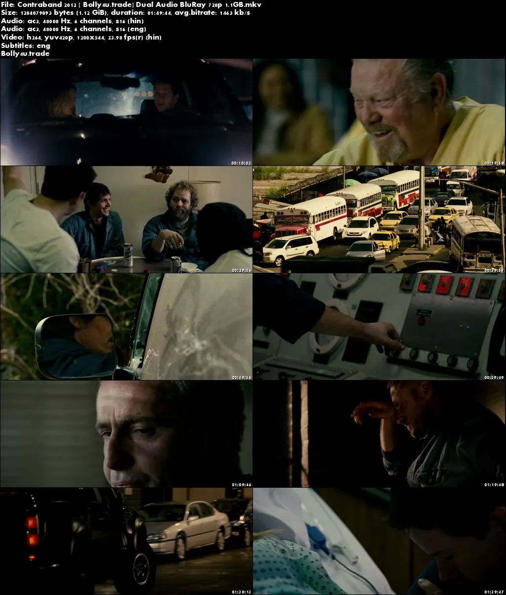 Contraband 2012 BRRip Hindi Dubbed Dual Audio 720p Download