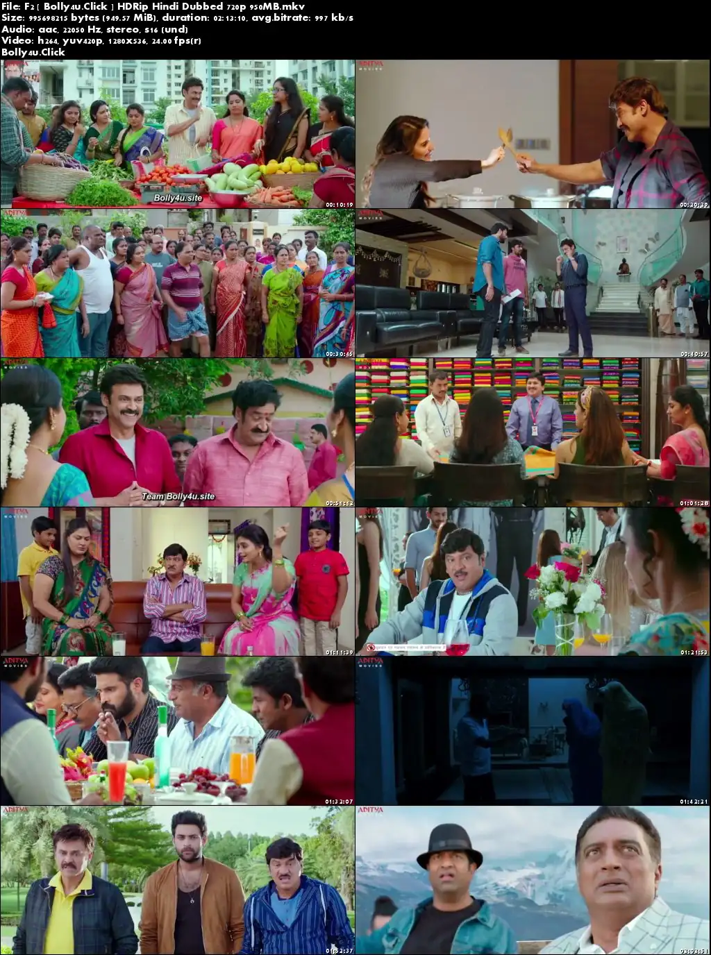 F2 Fun and Frustration 2019 HDRip 300Mb Hindi Dubbed 480p Download