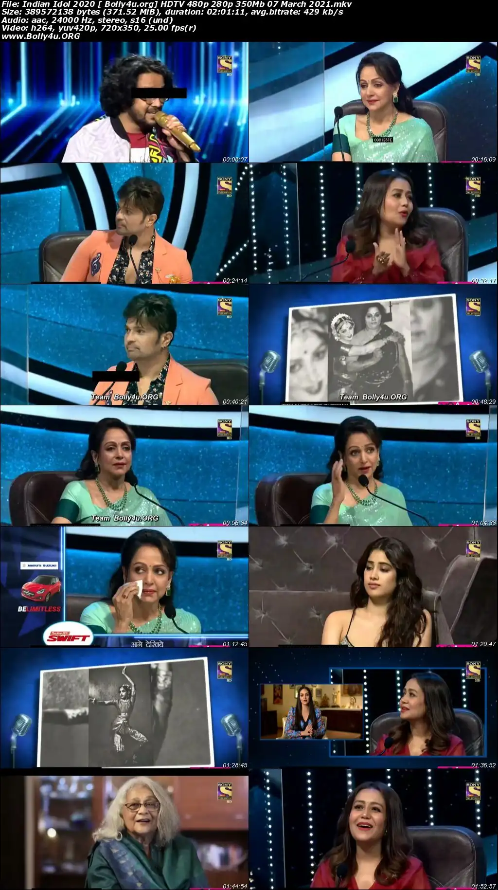 Indian Idol 2020 HDTV 480p 280p 350Mb 07 March 2021 Download Indian Idol 2020 HDTV 480p 280p 350Mb 07 March 2021 Download