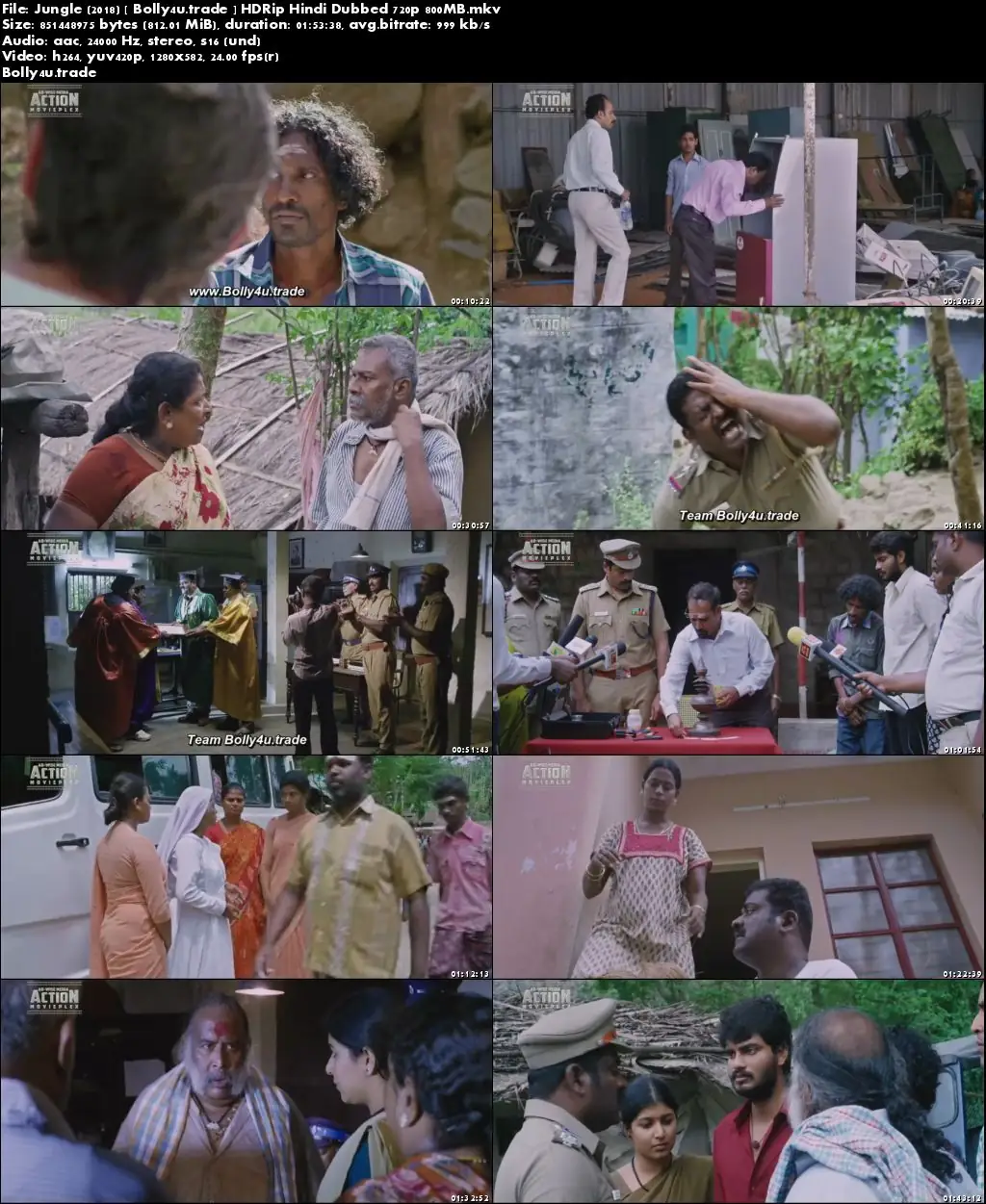 Jungle 2018 HDRip 350MB Hindi Dubbed 480p Download