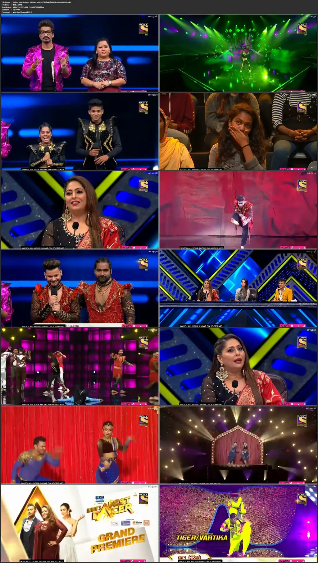 Indias Best Dancer HDTV 480p 200MB 21 March 2020 Indias Best Dancer HDTV 480p 200MB 21 March 2020 still 1 Bolly4u Official