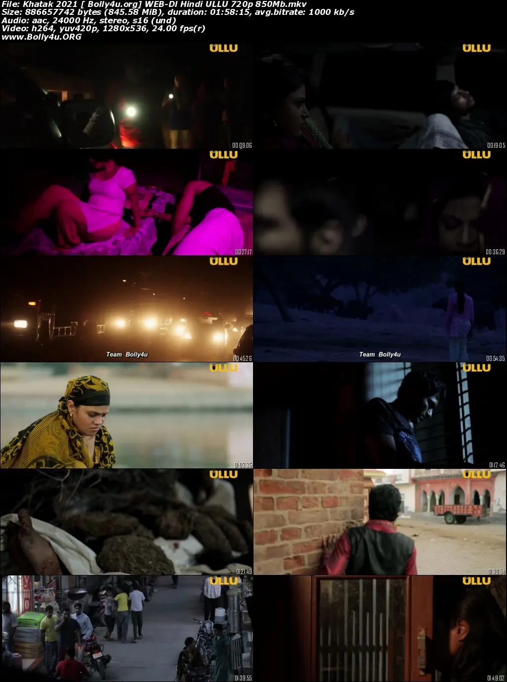 Khatak 2021 WEB-DL 850MB Hindi ULLU 720p Download