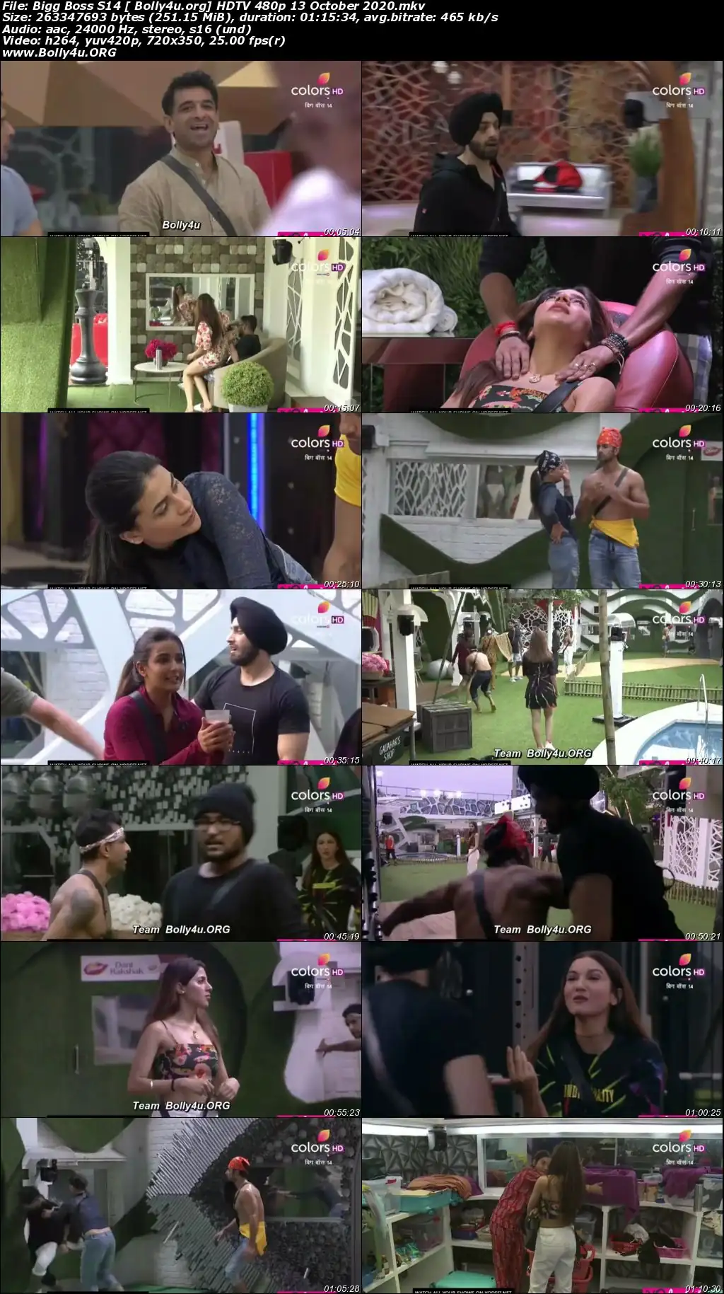 Bigg Boss S14 HDTV 480p 200MB 13 October 2020 Download Bigg Boss S14 HDTV 480p 200MB 13 October 2020 Download