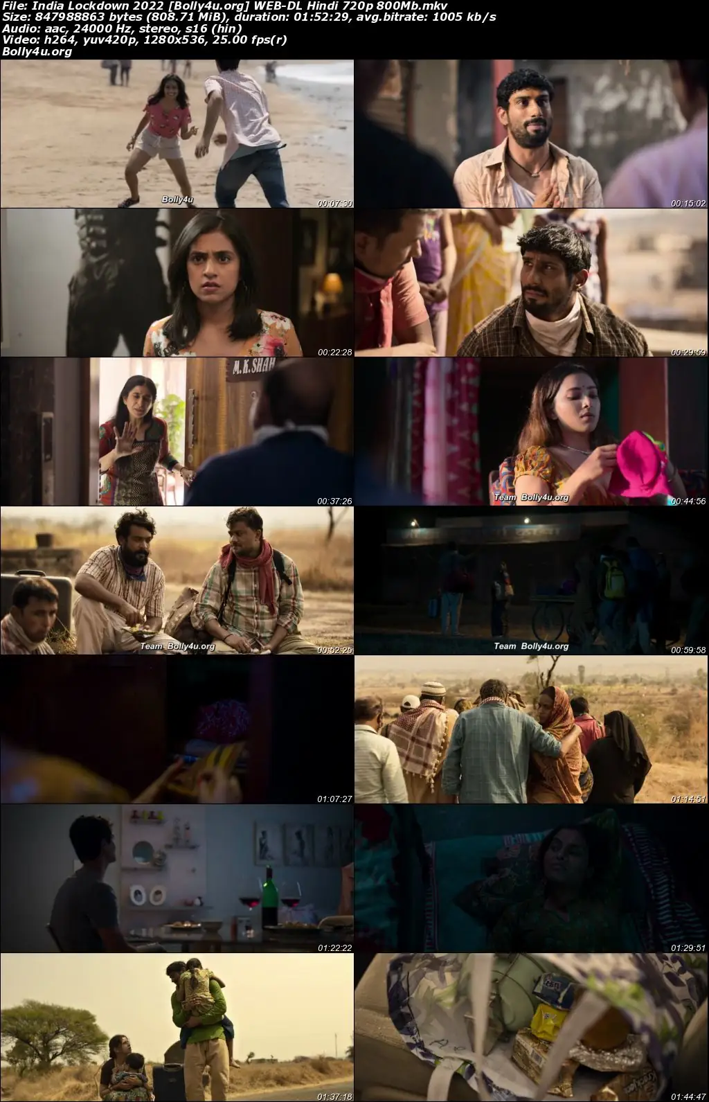 India Lockdown 2022 WEB-DL Hindi Full Movie Download 1080p  720p  480p