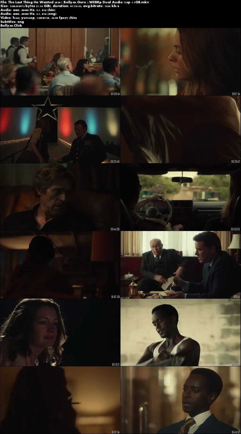 The Last Thing He Wanted 2020 WEB-DL 1.1GB Hindi Dual Audio 720p Download