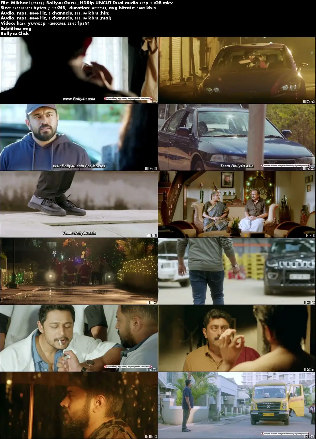 Mikhael 2019 HDRip 450Mb UNCUT Hindi Dual Audio 480p Download
