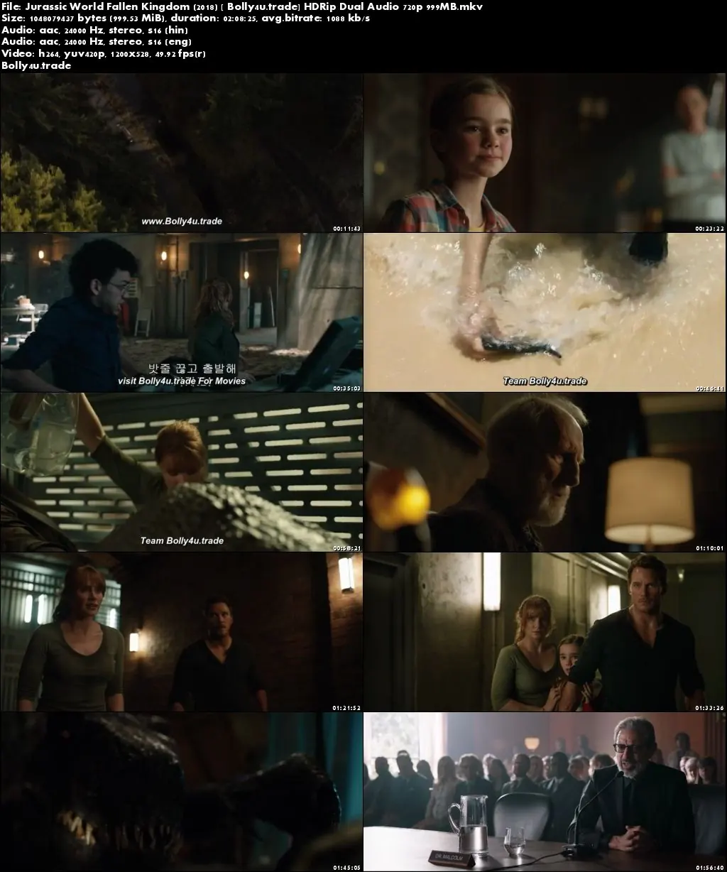 Jurassic World Fallen Kingdom 2018 HC HDRip 999MB Hindi Dual Audio 720p Download Jurassic World Fallen Kingdom 2018 HC HDRip 999MB Hindi Dual Audio 720p Download
