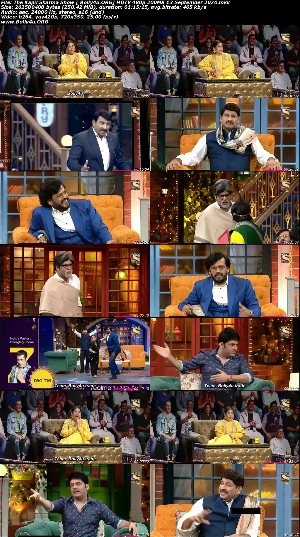 The Kapil Sharma Show HDTV 480p 200MB 13 September 2020 Download