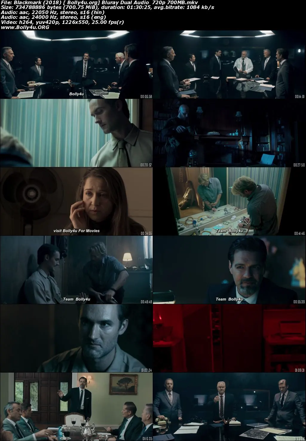 Blackmark 2018 BluRay 700Mb Hindi Dual Audio 720p Download