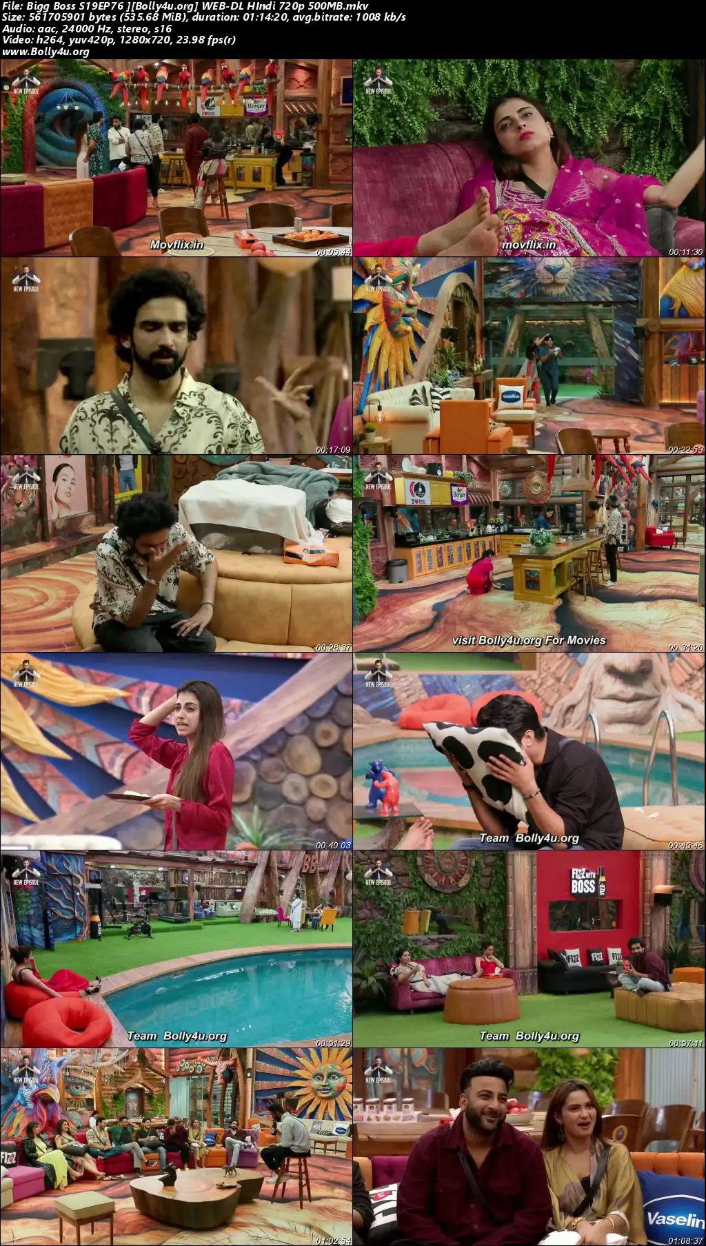 Bigg Boss 2025 WEB-DL Hindi S19EP76 Download 720p  480p