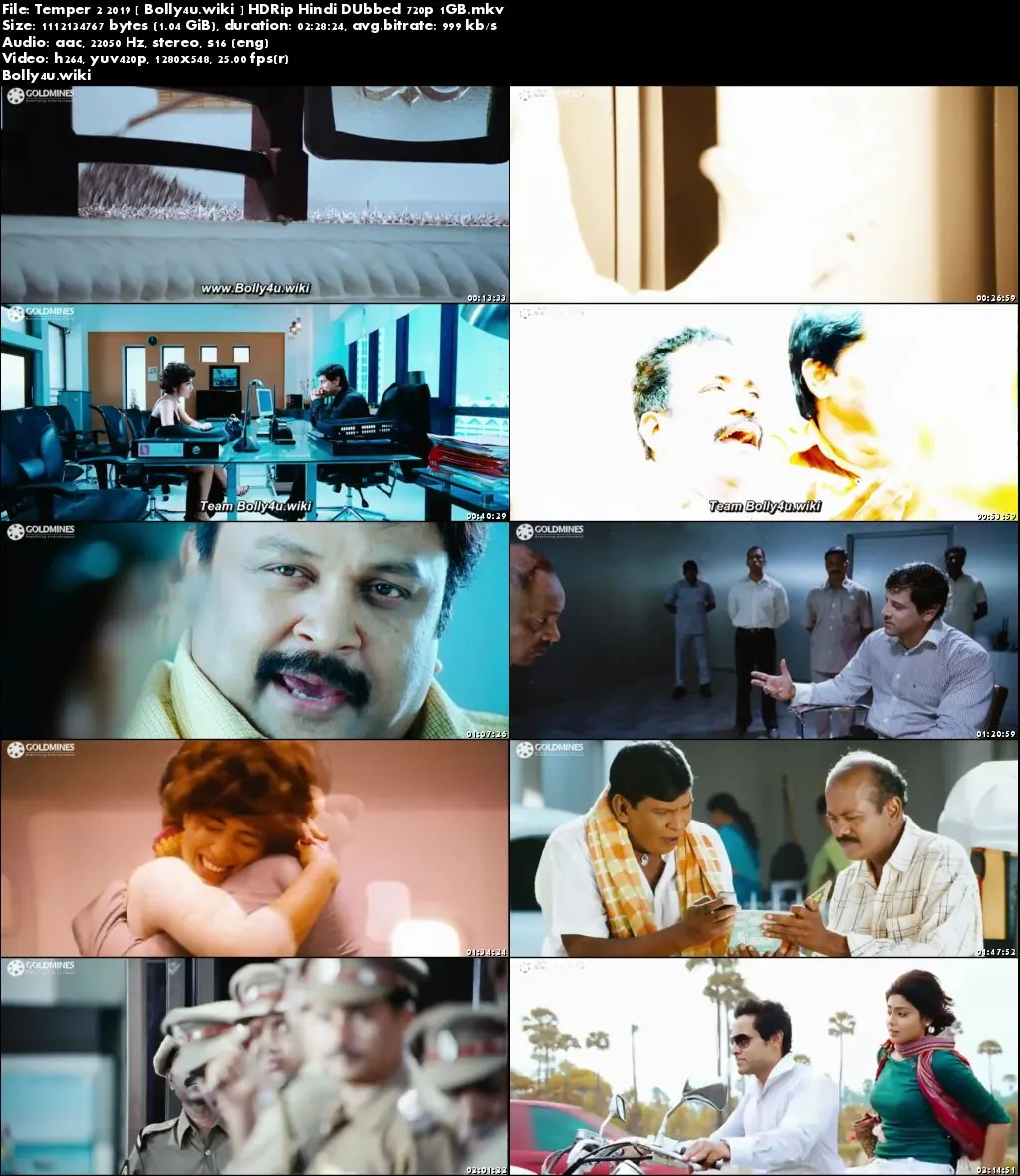 Temper 2 2019 HDRip 1GB Full Hindi Dubbed Movie Download 720p