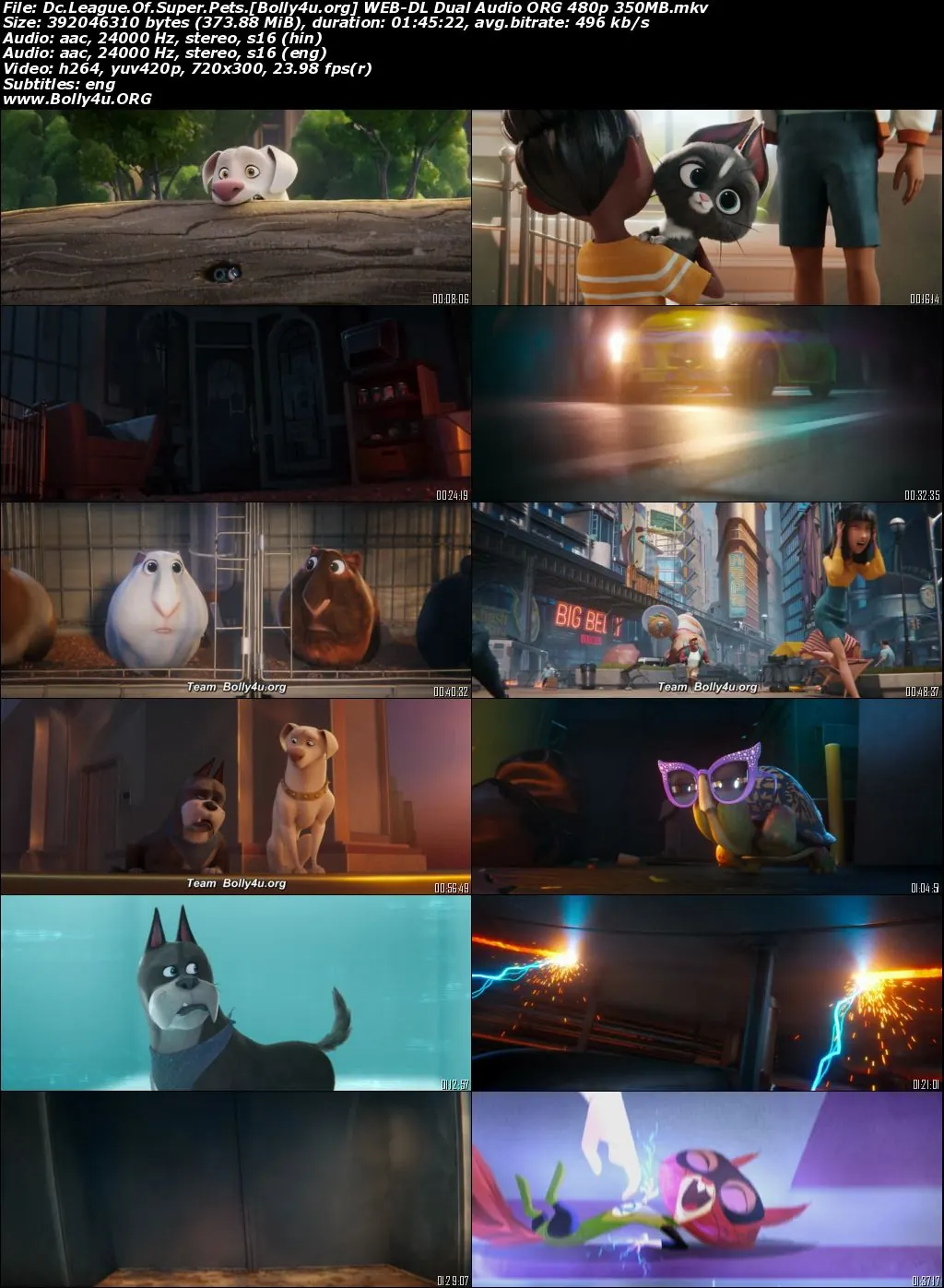 DC League of Super Pets 2022 WEB-DL Hindi Dual Audio ORG Full Movie Download 1080p  720p  480p