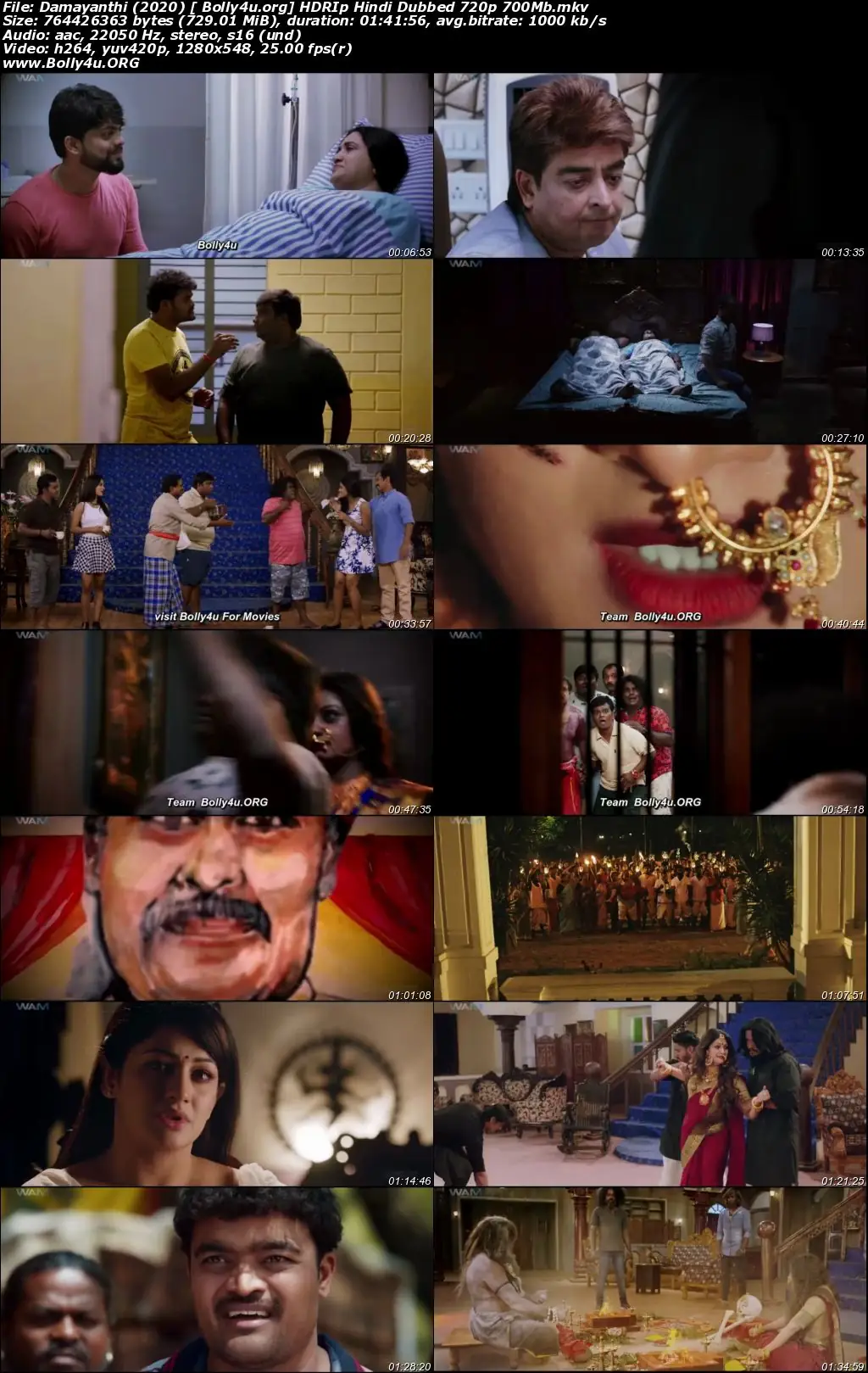 Damayanthi 2020 HDRip 300Mb Hindi Dubbed 480p Download