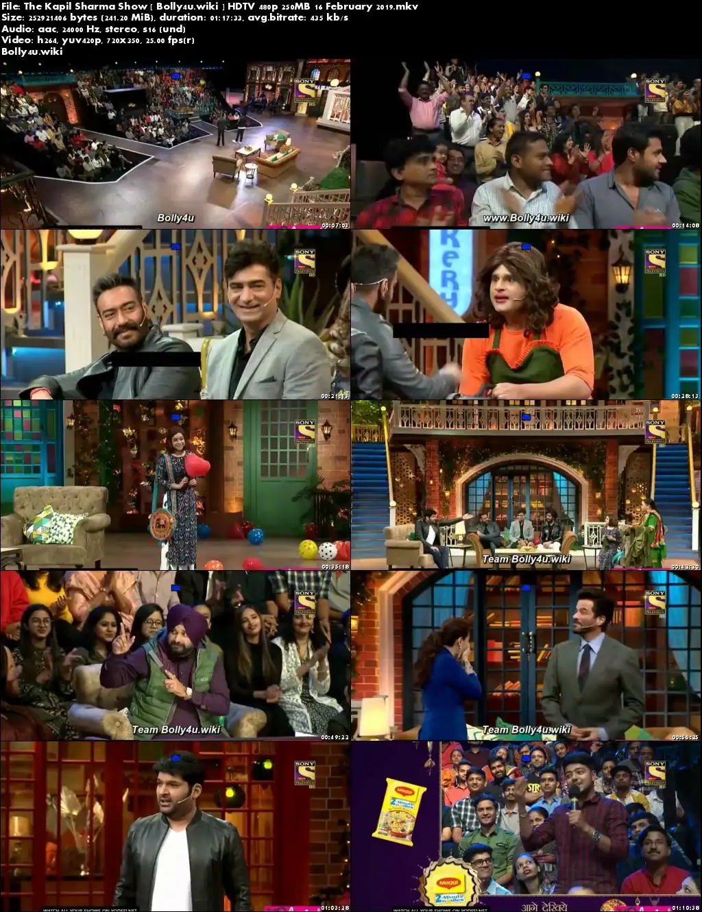 The Kapil Sharma Show HDTV 480p 250MB 16 February 2019 Download The Kapil Sharma Show HDTV 480p 250MB 16 February 2019 Download