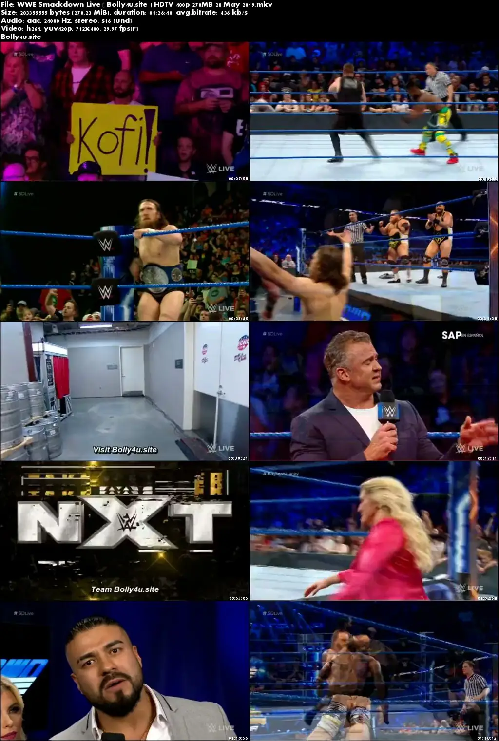WWE Smackdown Live HDTV 480p 270MB 28 May 2019 Download WWE Smackdown Live HDTV 480p 270MB 28 May 2019 Download