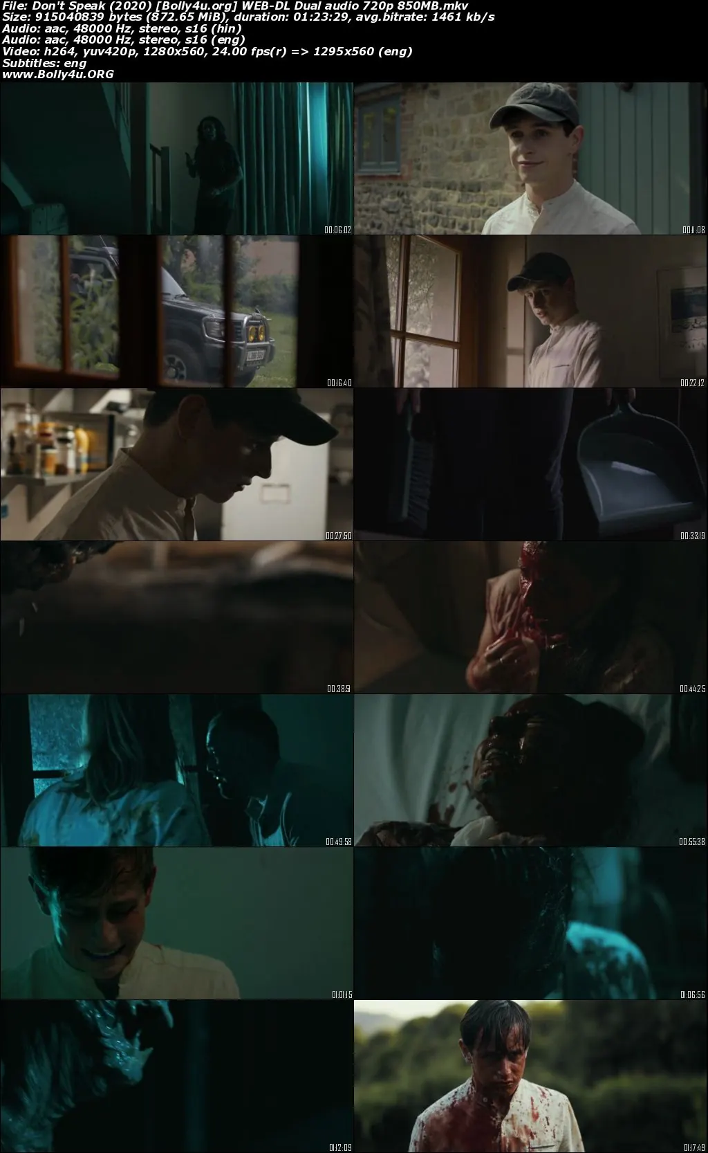 Dont Speak 2020 WEB-DL Hindi Dual Audio Full Movie Download 720p  480p