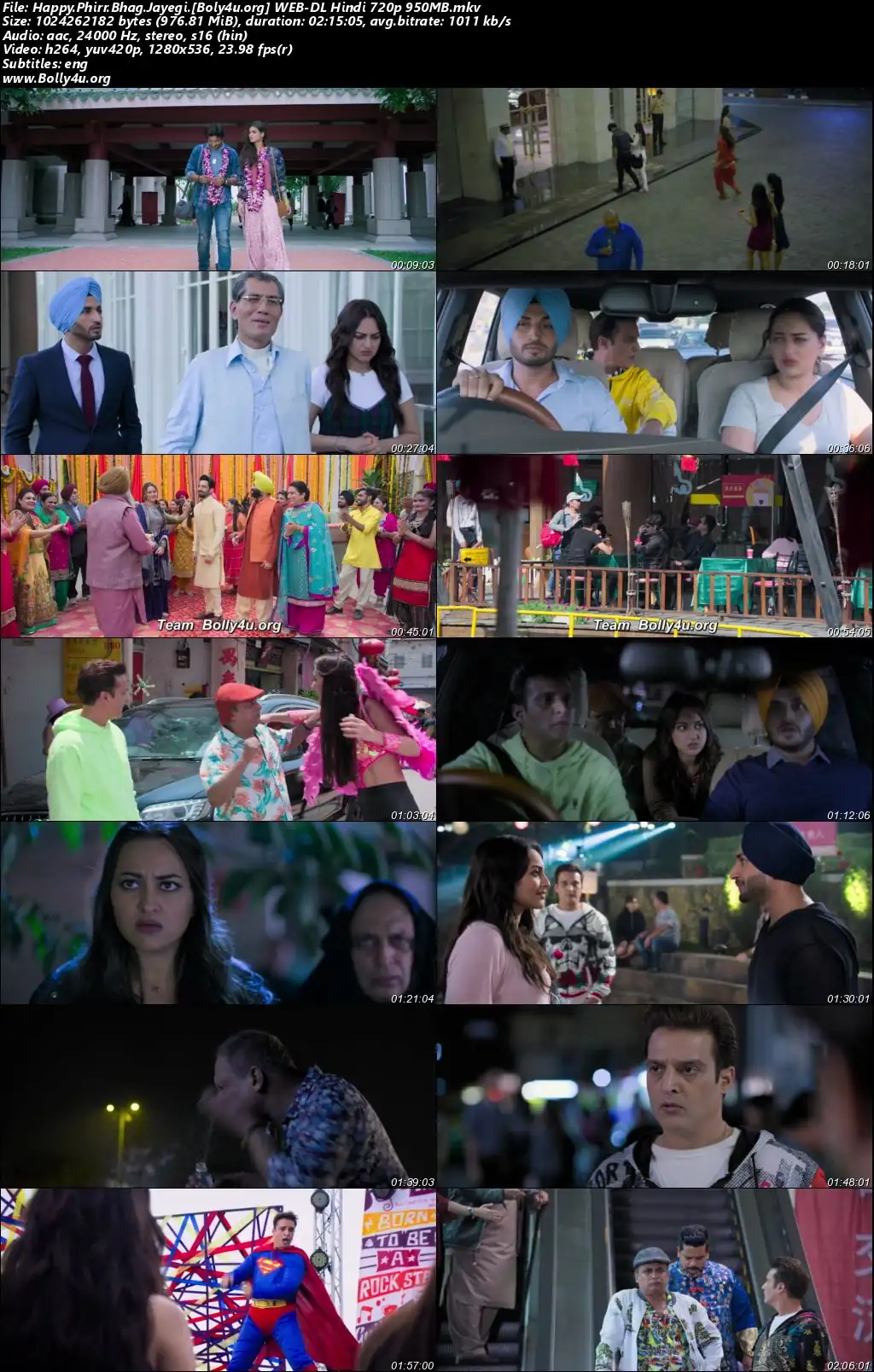 Happy Phirr Bhag Jayegi 2018 WEB-DL Hindi Full Movie Download 1080p  720p  480p