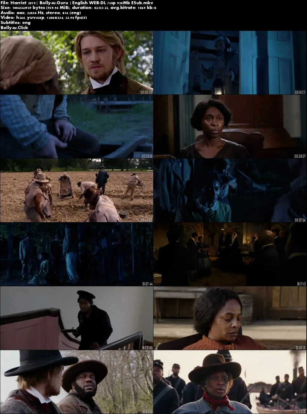 Harriet 2019 WEB-DL 300Mb English 480p ESub download