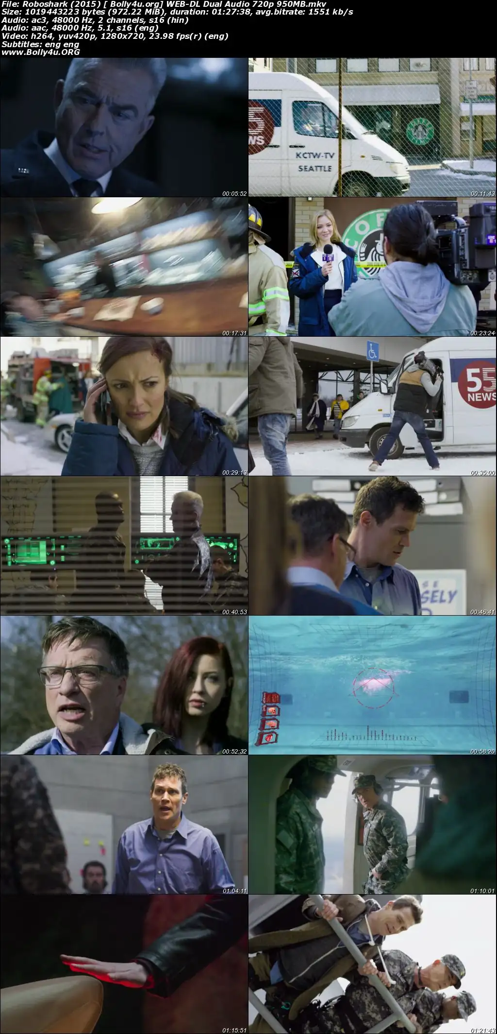 Roboshark 2015 WEB-DL 950MB Hindi Dual Audio 720p Download