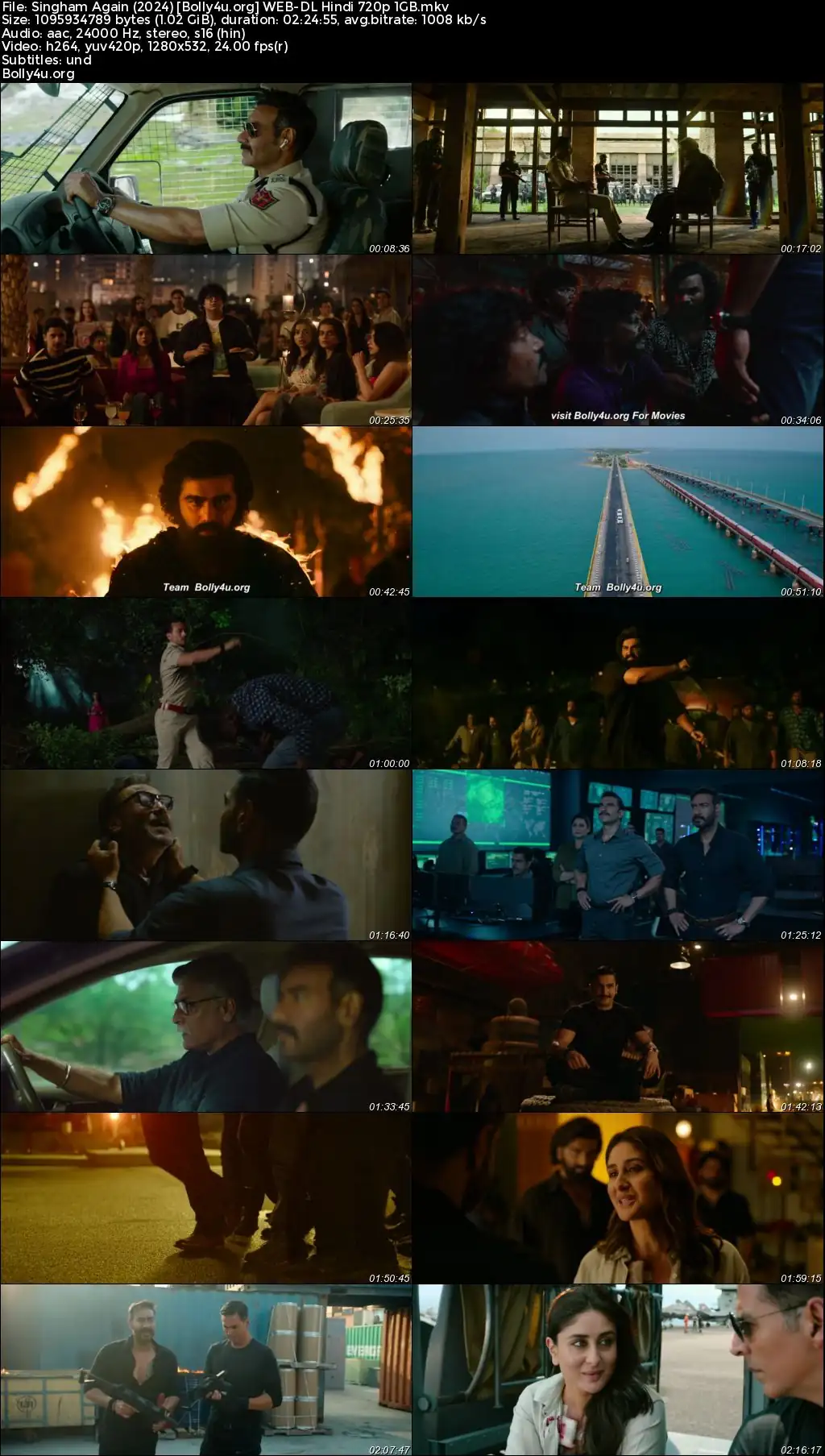 Singham Again 2024 WEB-DL Hindi Full Movie Download 1080p  720p  480p
