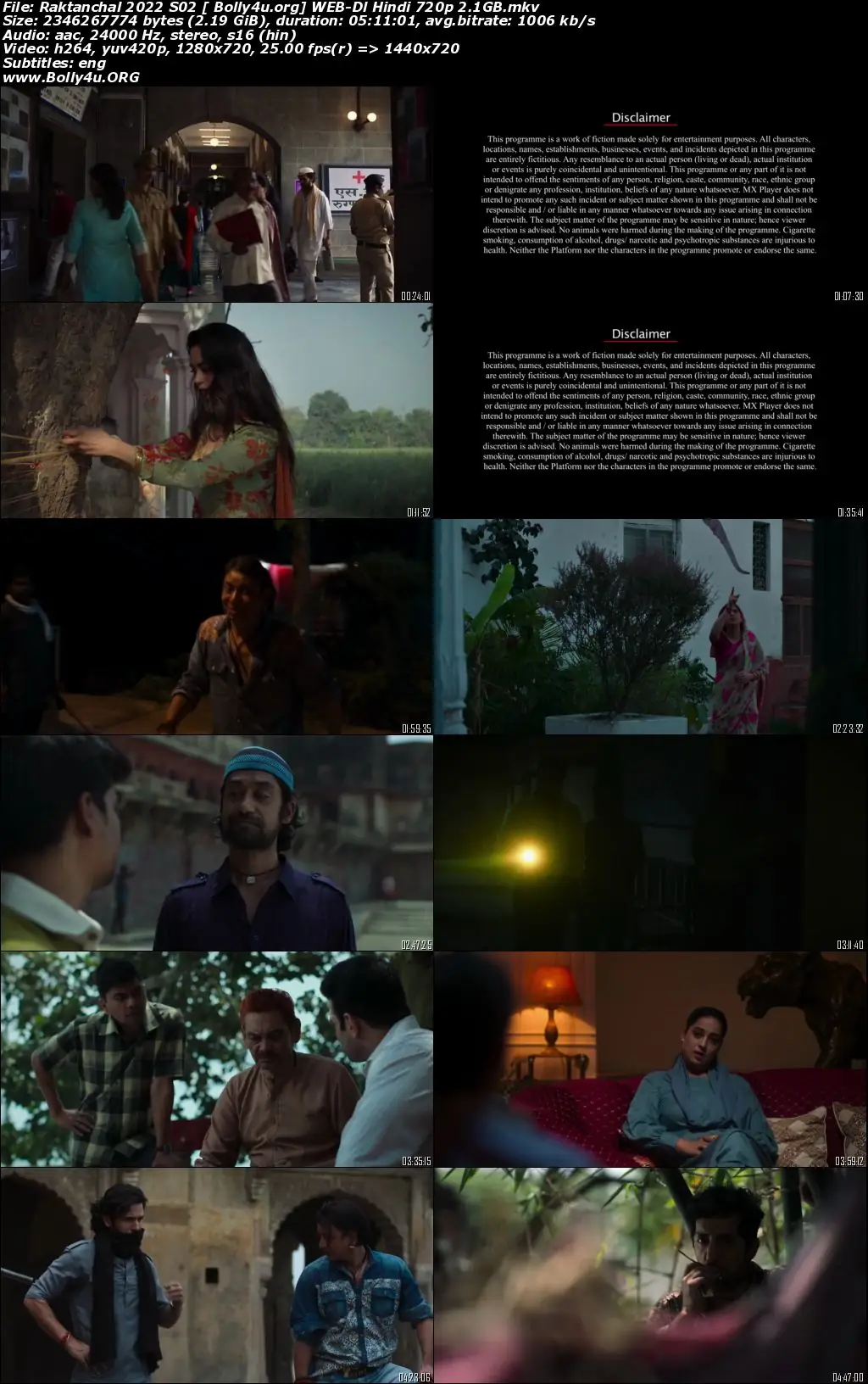 Raktanchal 2022 WEB-DL Hindi S02 Complete Download 720p  480p