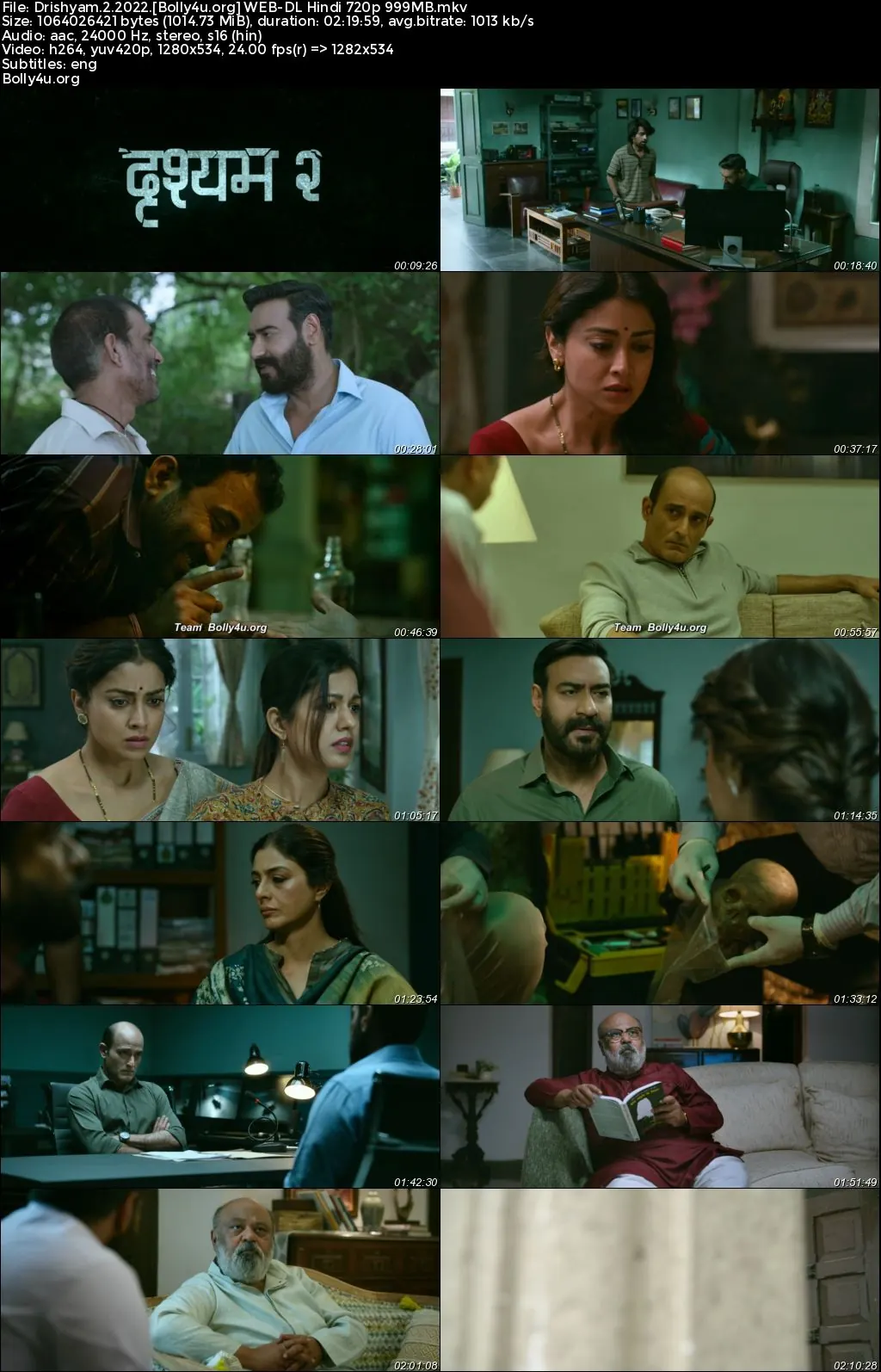 Drishyam 2 2022 WEB-DL Hindi Full Movie Download 1080p  720p  480p