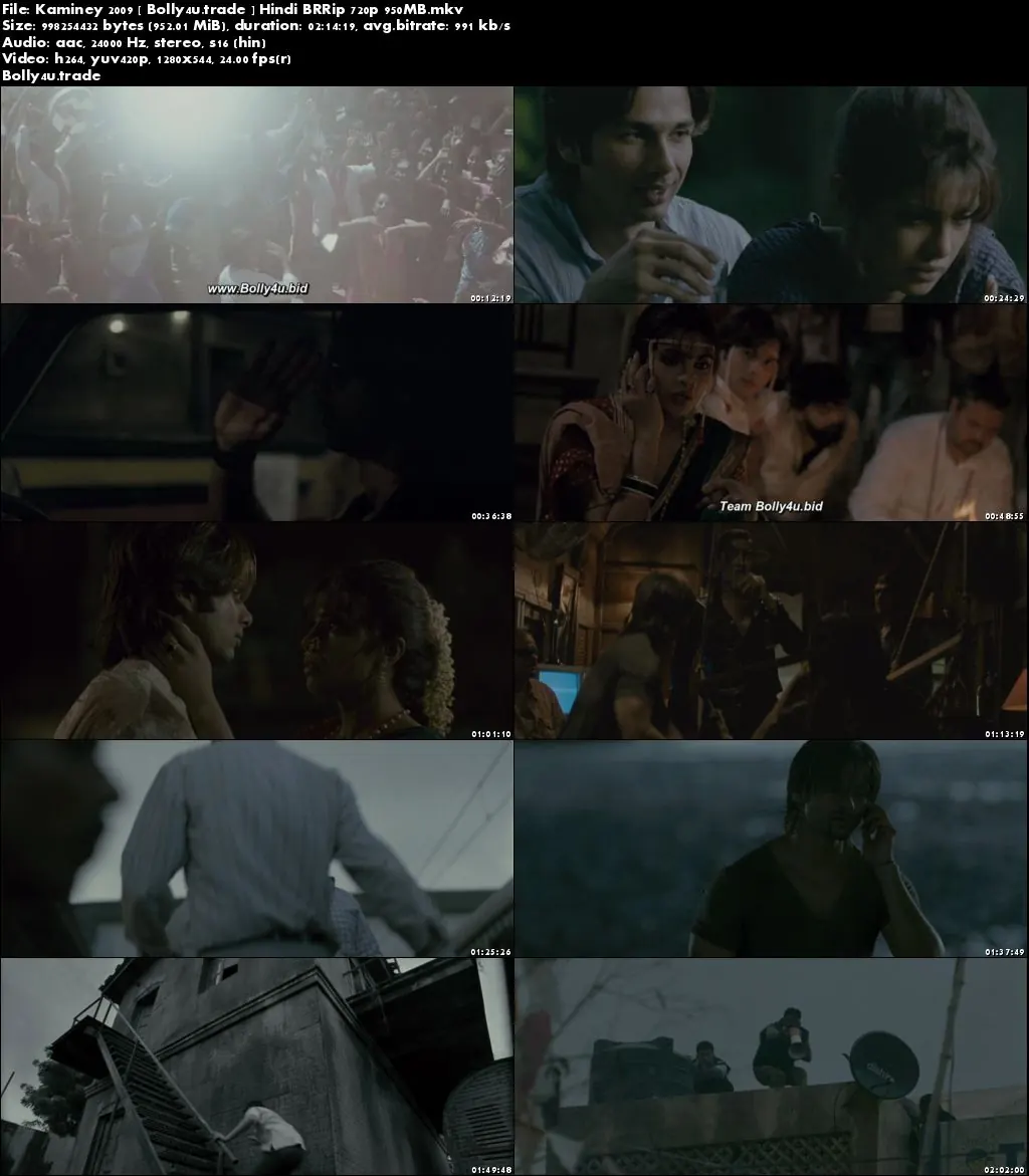 Kaminey 2009 BluRay 950Mb Full Hindi Movie Download 720p