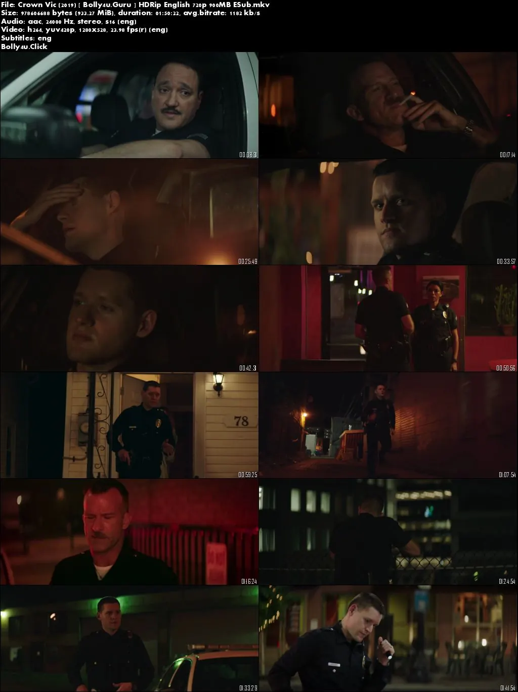 Crown Vic 2019 HDRip 900MB English 720p ESub Download Crown Vic 2019 HDRip 900MB English 720p ESub Download