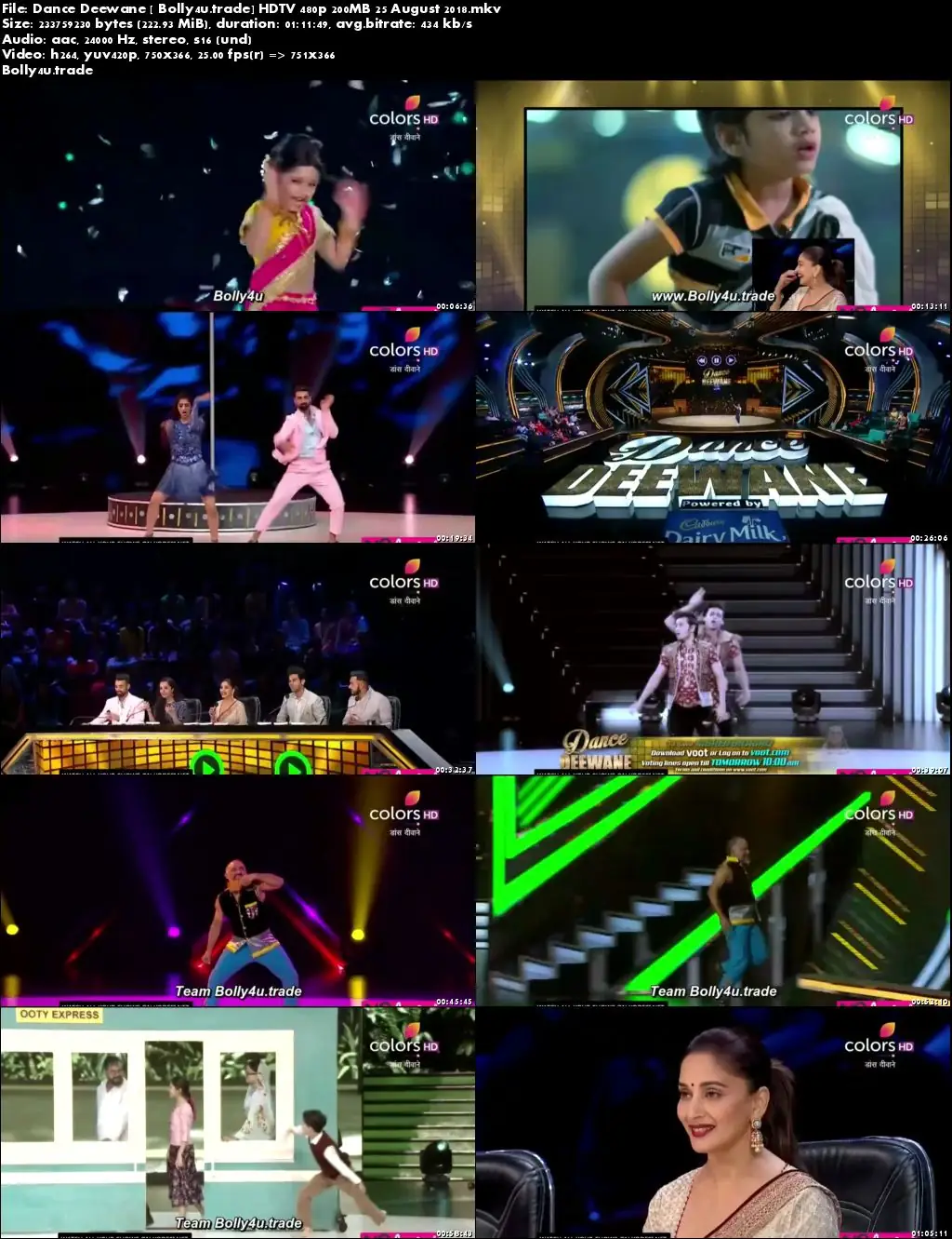 Dance Deewane HDTV 480p 200MB 25 August 2018 Download Dance Deewane HDTV 480p 200MB 25 August 2018 Download
