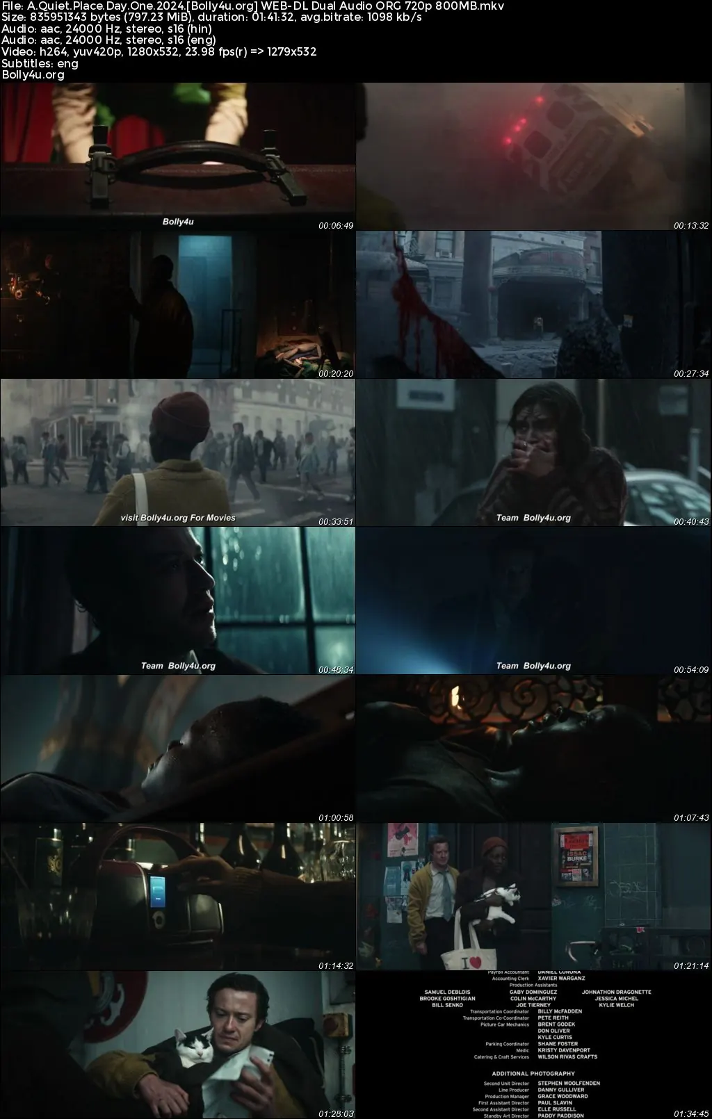 A Quiet Place Day One 2024 WEB-DL Hindi Dual Audio ORG Full Movie Download 1080p  720p  480p