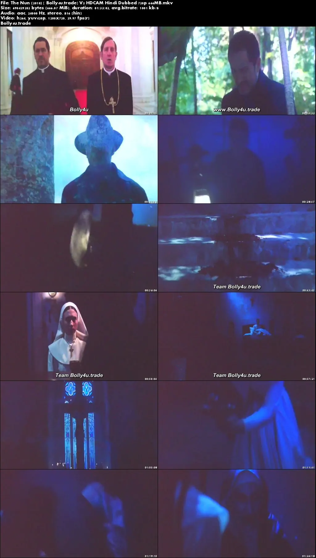 The Nun 2018 HDCAM V2 300MB Hindi Dubbed 480p Download