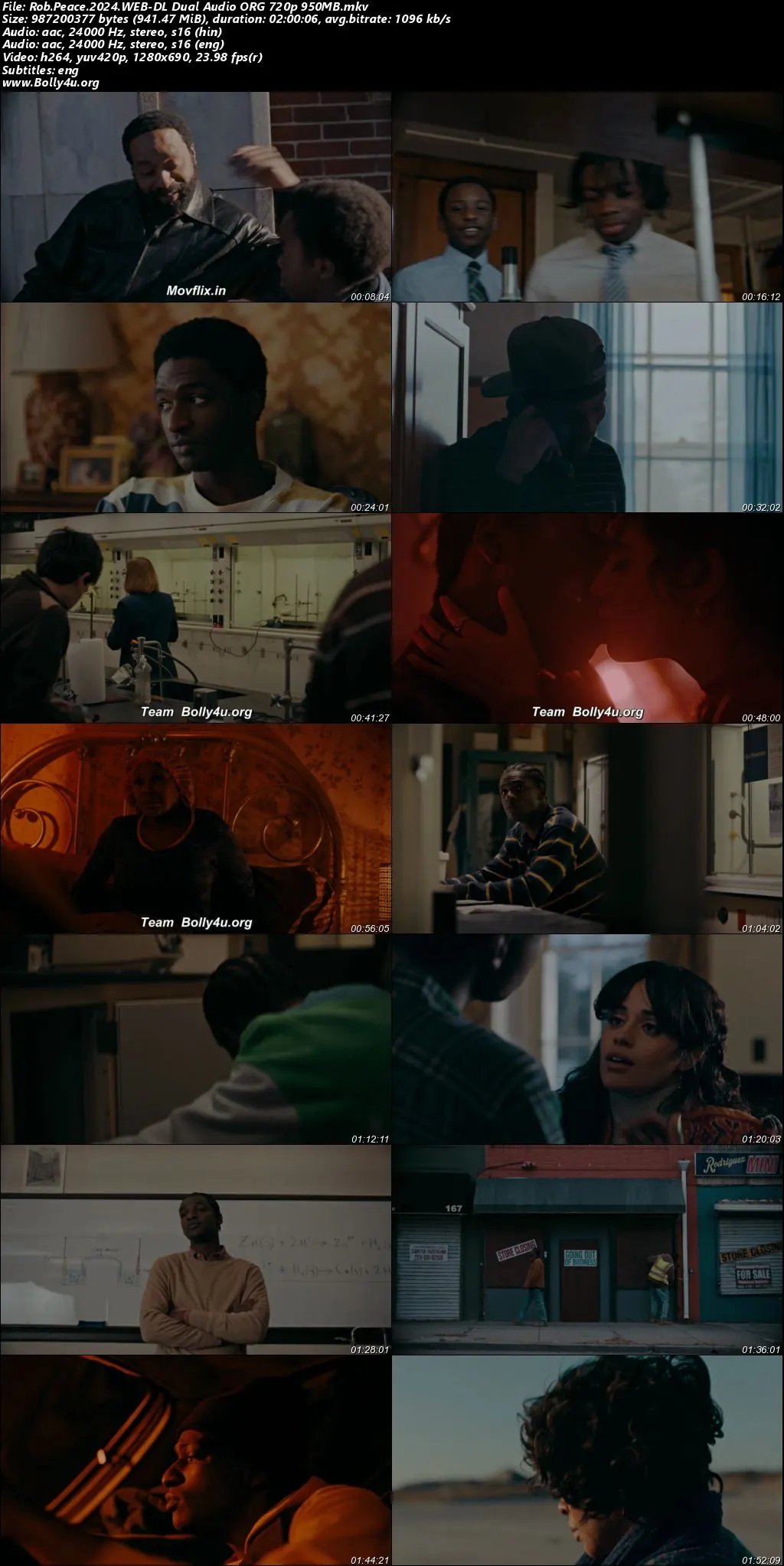 Rob Peace 2024 WEB-DL Hindi Dual Audo ORG Full Movie Download 1080p  720p  480p