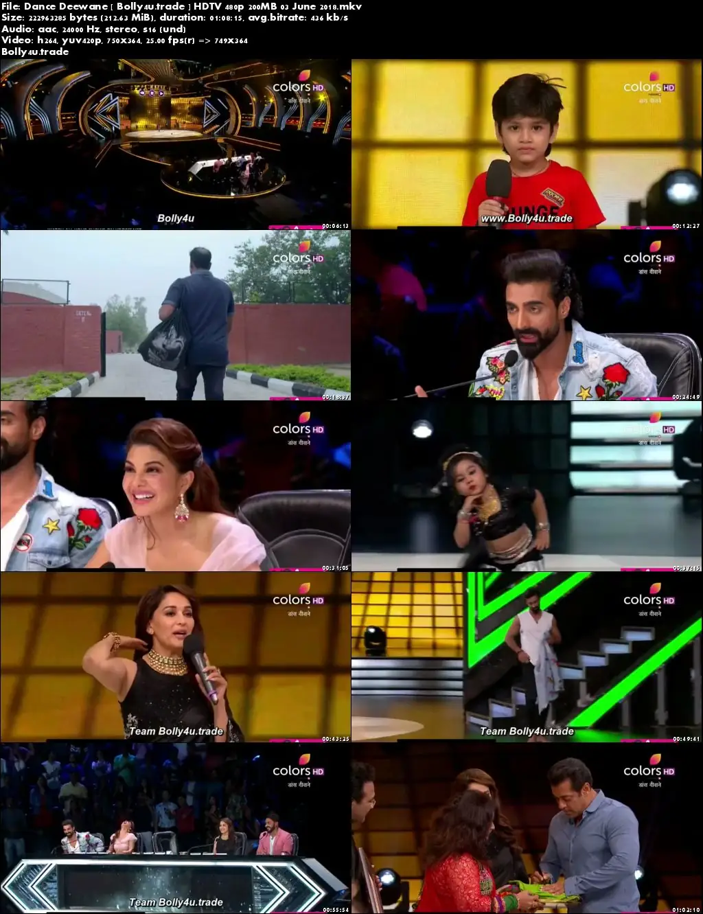 Dance Deewane HDTV 480p 200MB 03 June 2018 Download