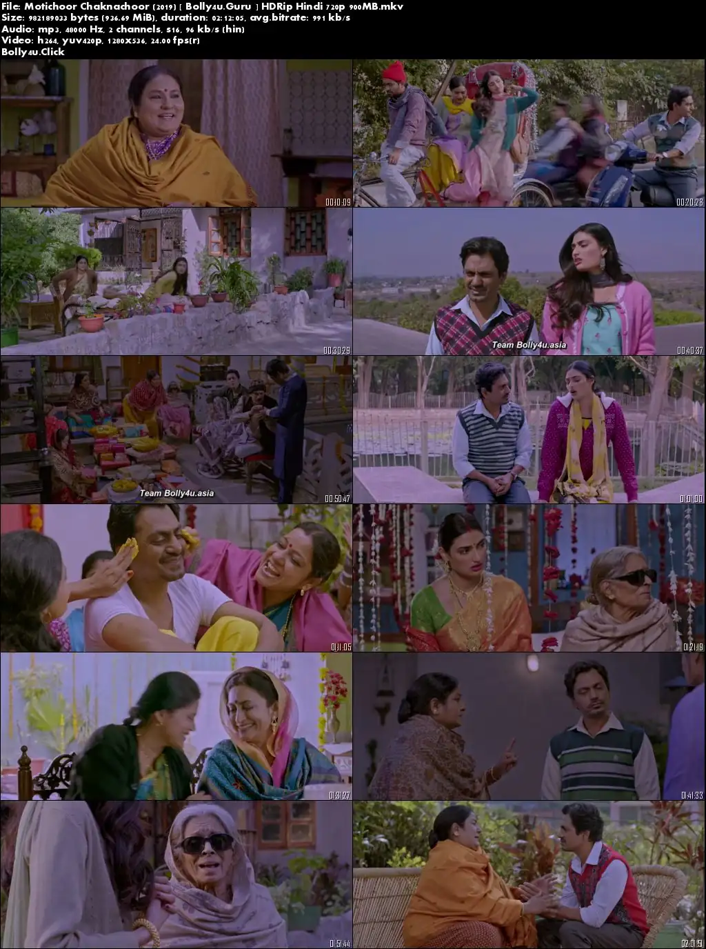 Motichoor Chaknachoor 2019 HDRip 400Mb Hindi 480p Download