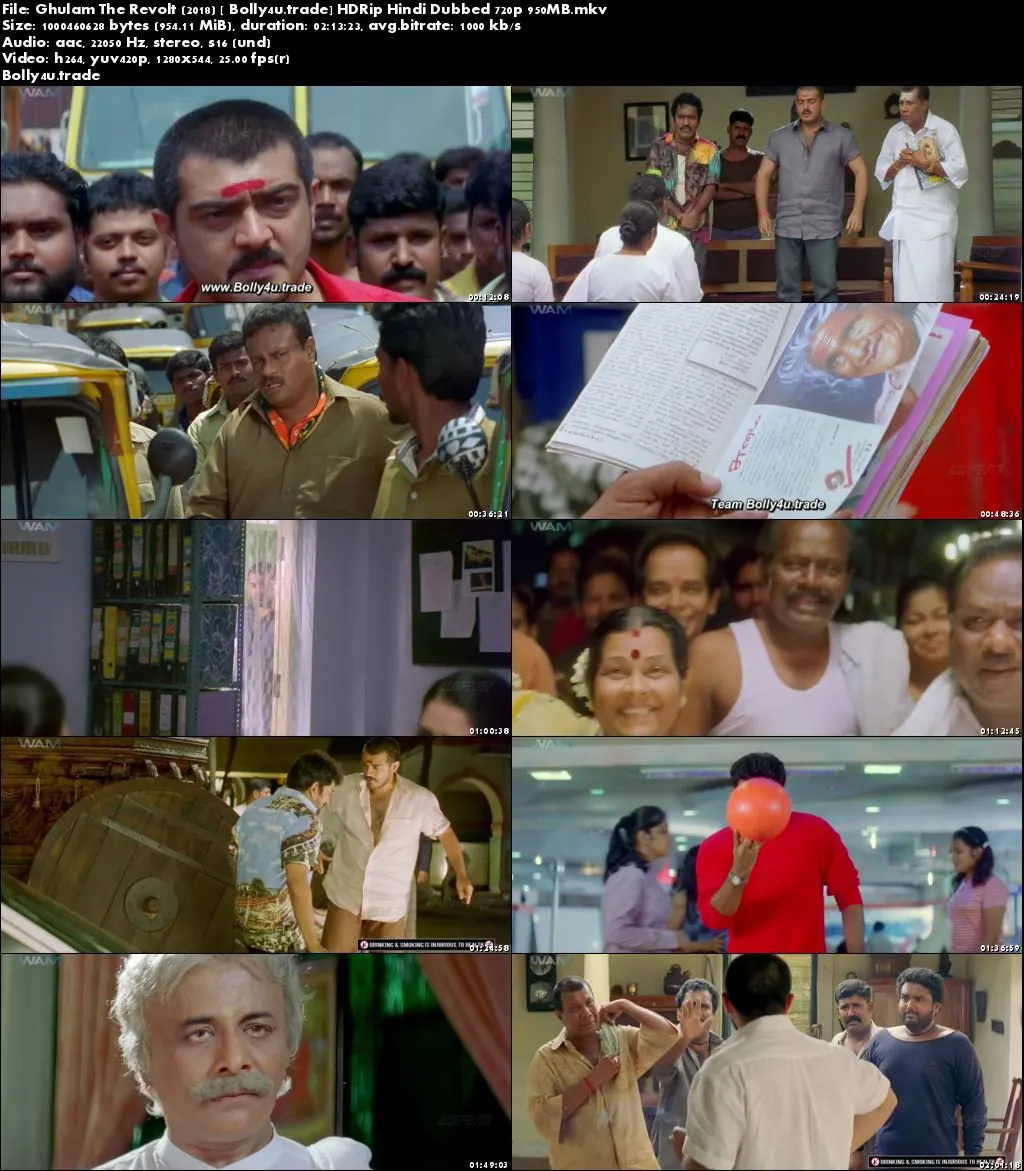 Ghulam The Revolt 2018 HDRip 950MB Hindi Dubbed 720p Download