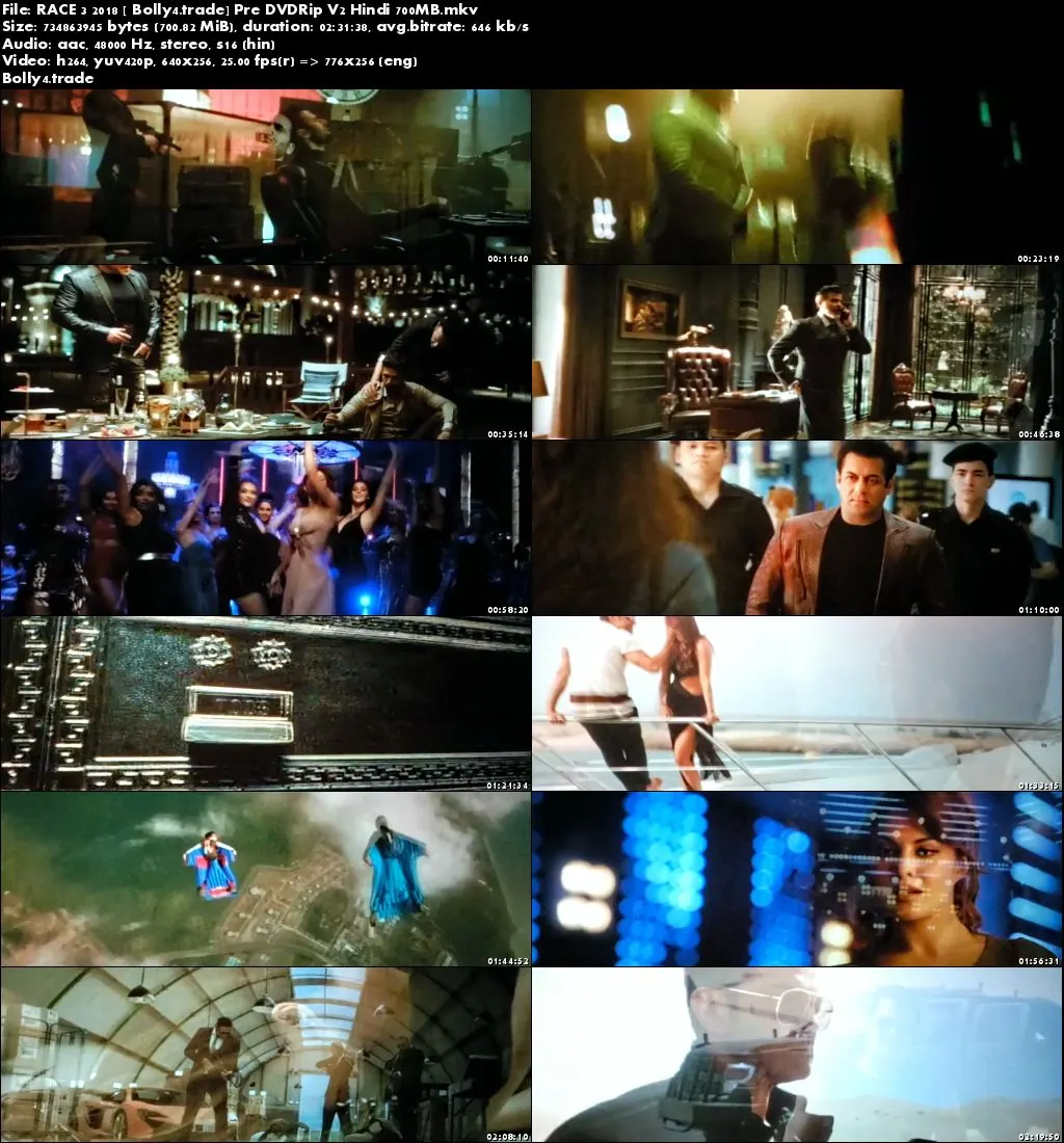 Race 3 2018 pDVDRip V2 450Mb Full Hindi Movie Download 480p Race 3 2018 pDVDRip V2 450Mb Full Hindi Movie Download 480p