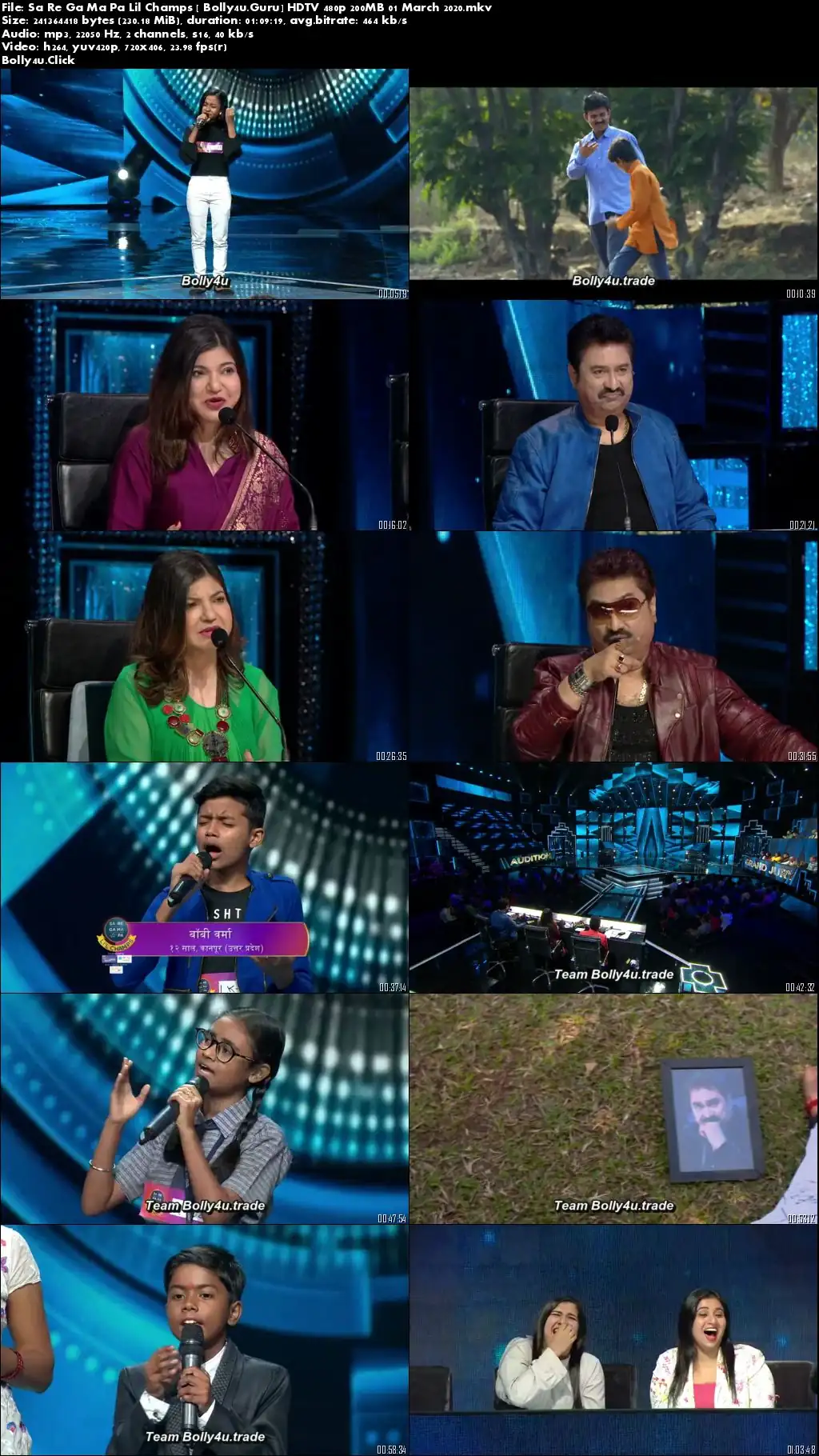 Sa Re Ga Ma Pa Lil Champs HDTV 480p 200MB 01 March 2020 Download