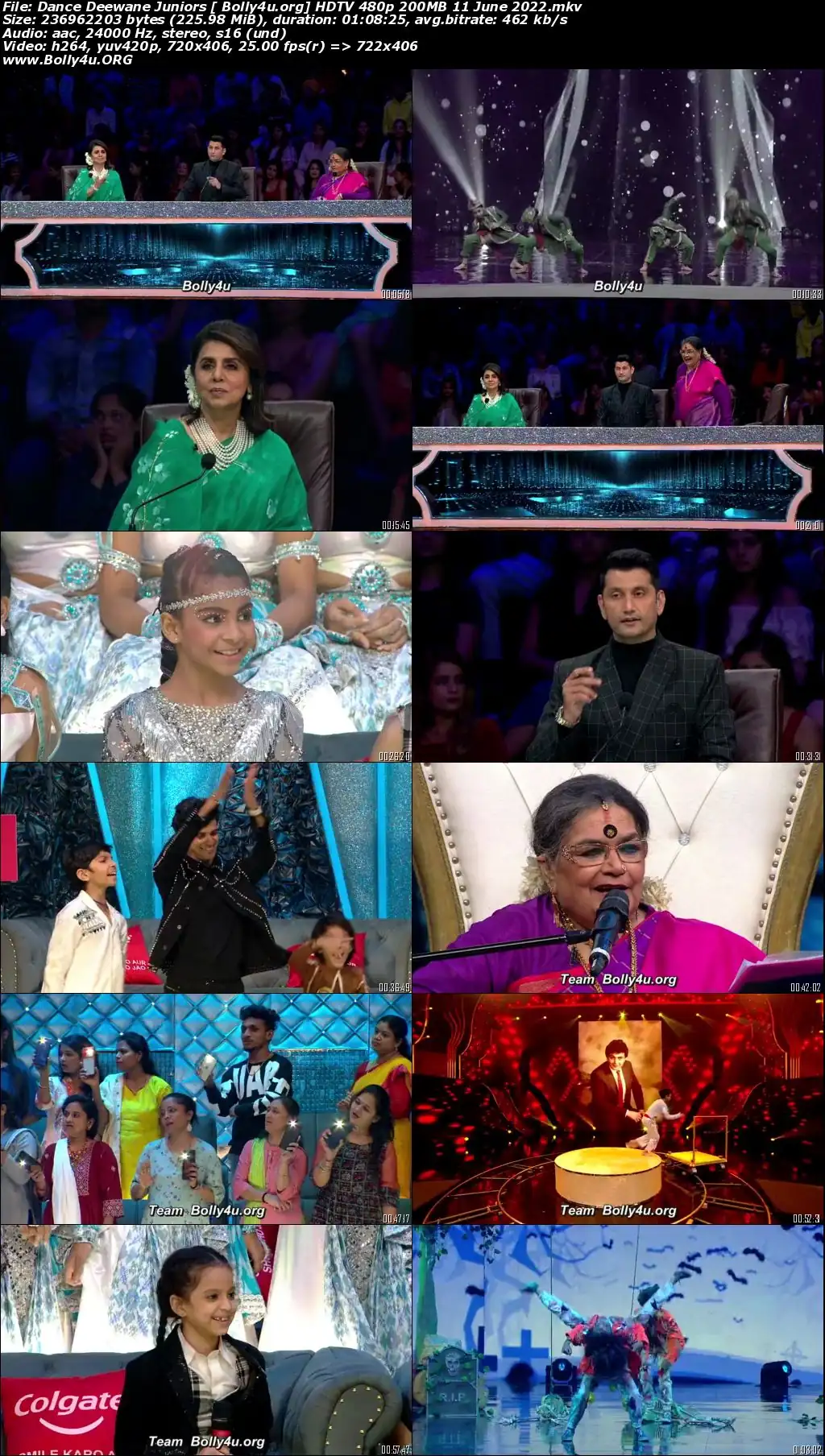 Dance Deewane Juniors HDTV 480p 200MB 11 June 2022 Download