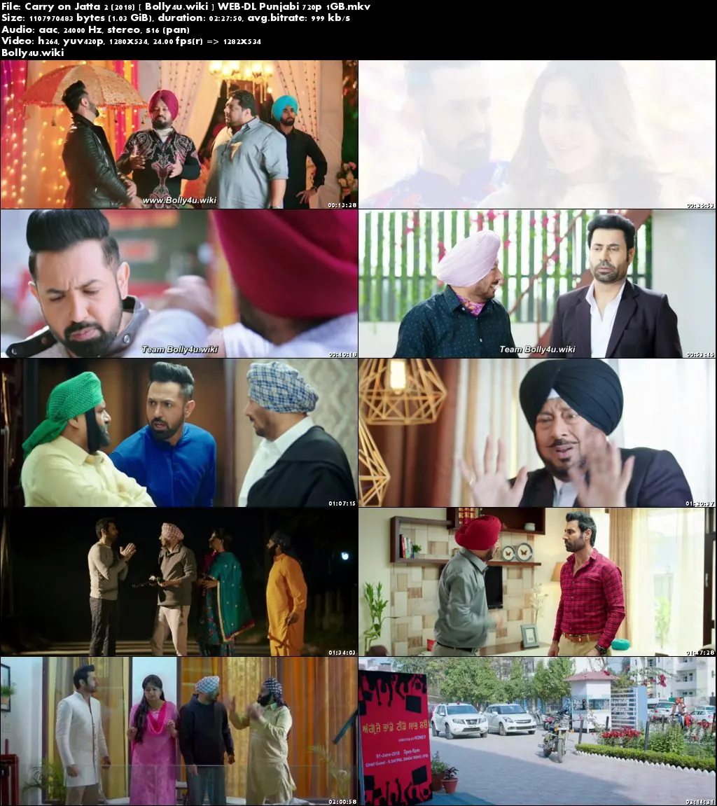 Carry on Jatta 2 2018 WEB-DL 1Gb Punjabi 720p Download