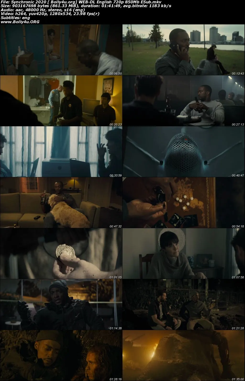 Synchronic 2020 WEB-DL 300Mb English 480p ESub Download